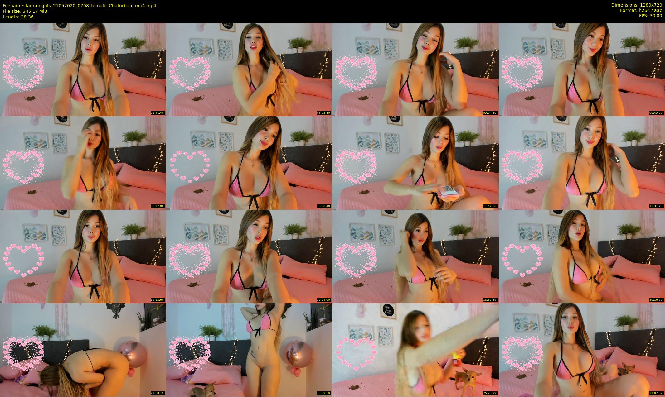 laurabigtits — 29 minute Chaturbate female cam show recording, 720p, May 21, 2020
