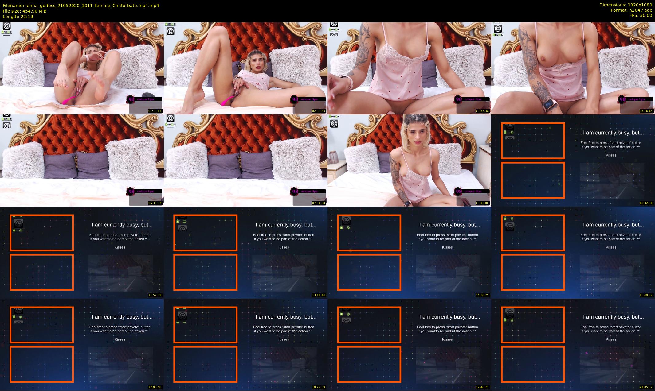 lenna_godess — 23 minute Chaturbate female cam show recording, 1080p, May 21, 2020