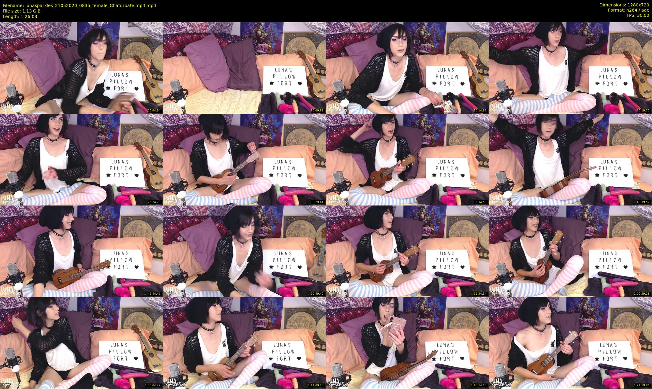 lunasparkles — 87 minute Chaturbate female cam show recording, 720p, May 21, 2020
