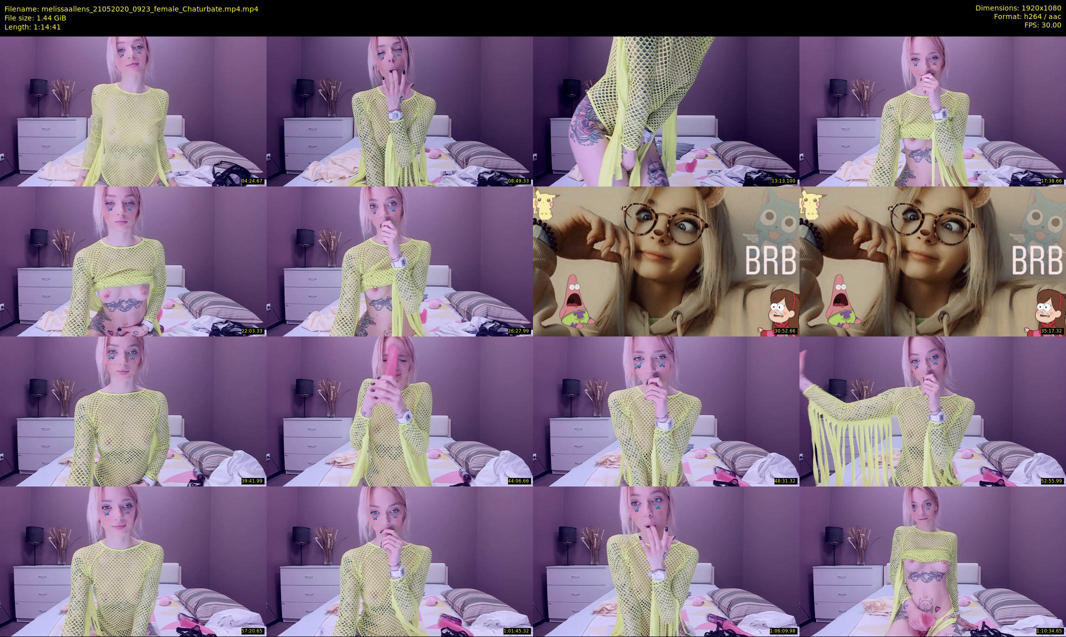 melissaallens — 75 minute Chaturbate female cam show recording, 1080p, May 21, 2020