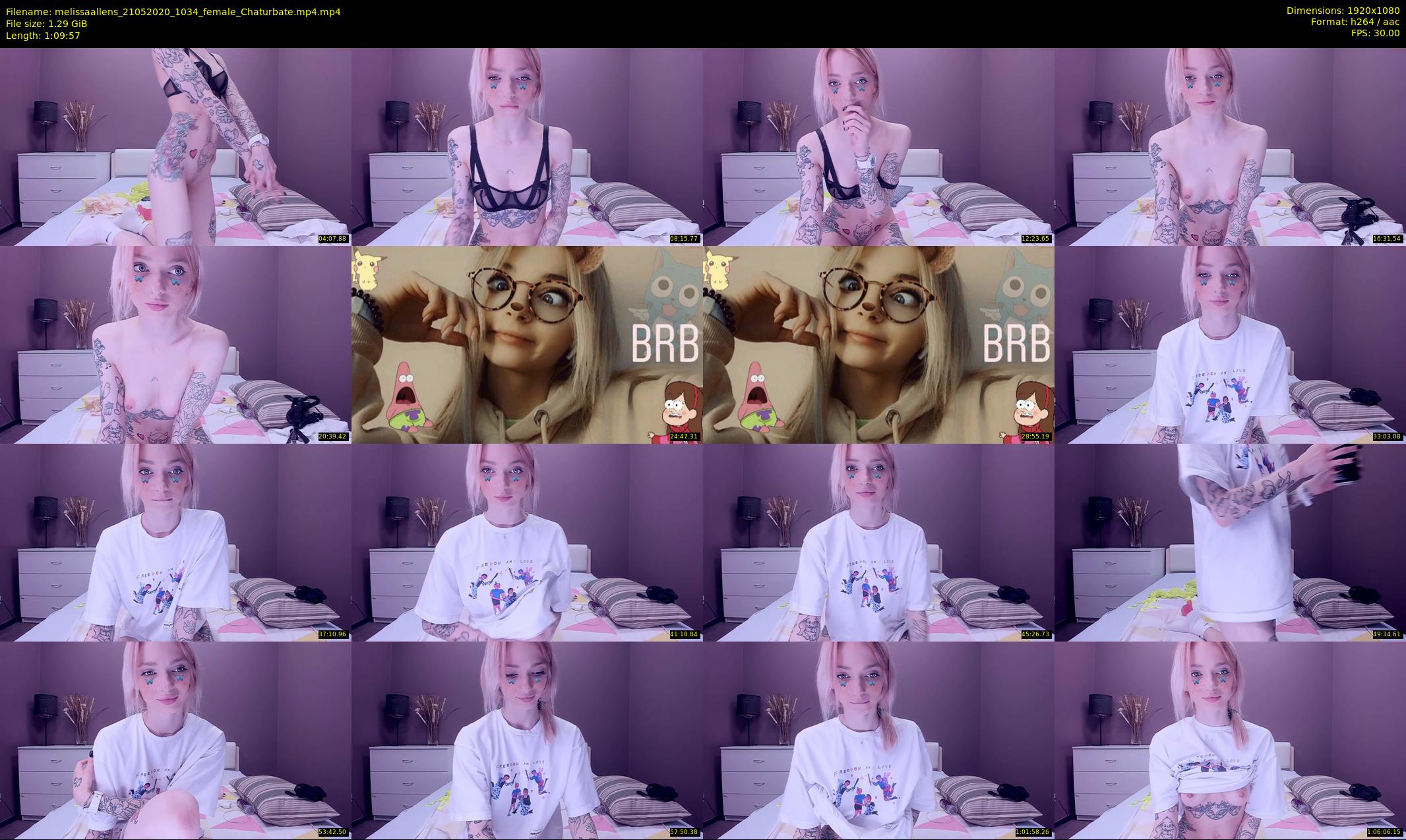 melissaallens — 70 minute Chaturbate female cam show recording, 1080p, May 21, 2020