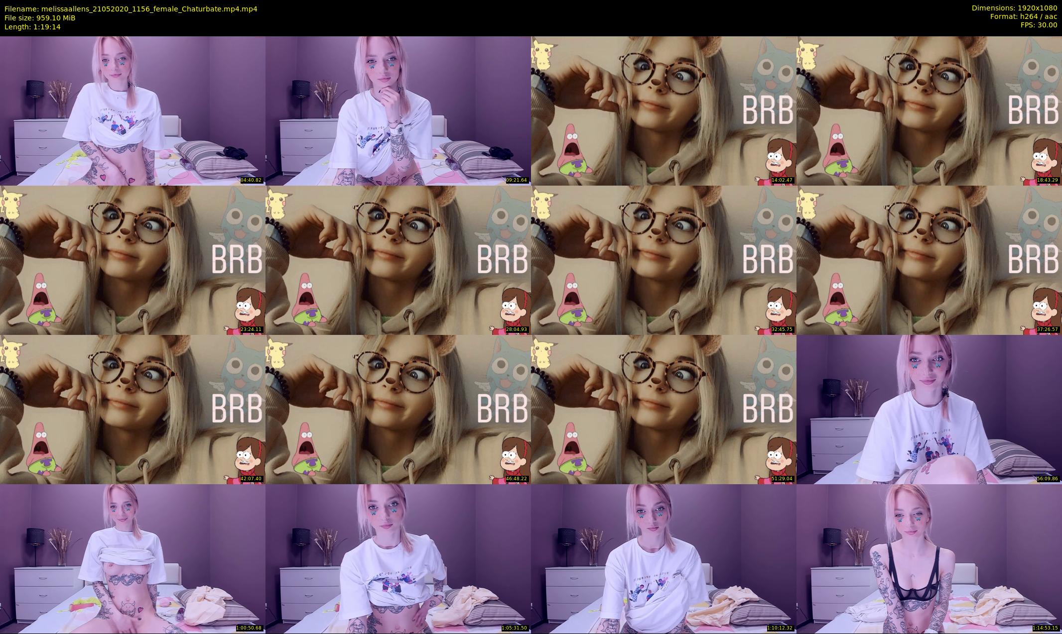 melissaallens — 80 minute Chaturbate female cam show recording, 1080p, May 21, 2020
