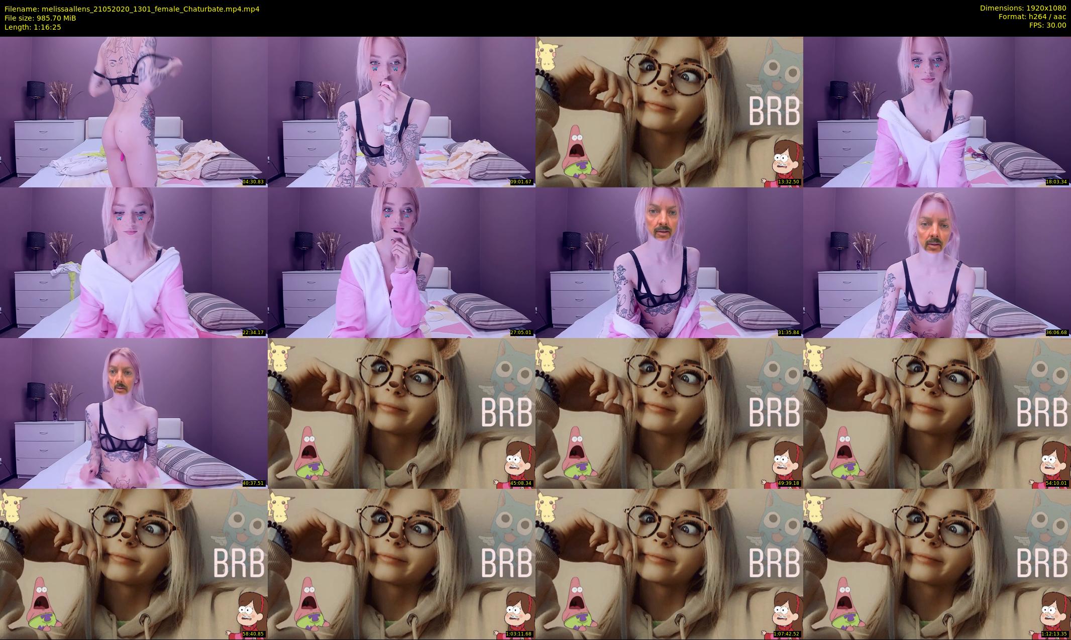 melissaallens — 77 minute Chaturbate female cam show recording, 1080p, May 21, 2020