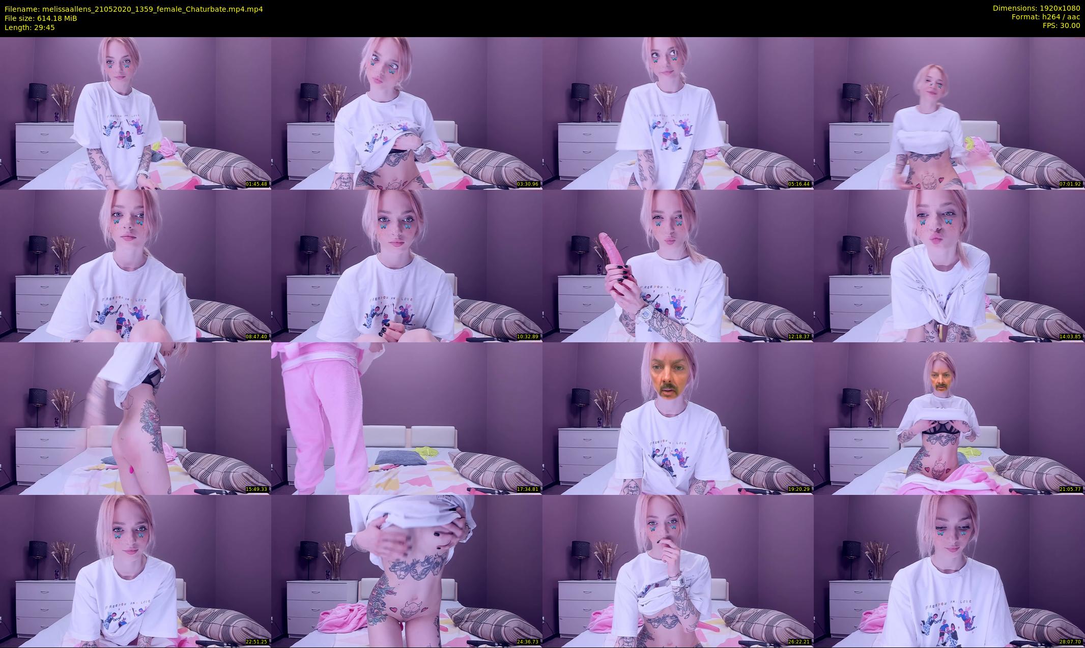melissaallens — 30 minute Chaturbate female cam show recording, 1080p, May 21, 2020