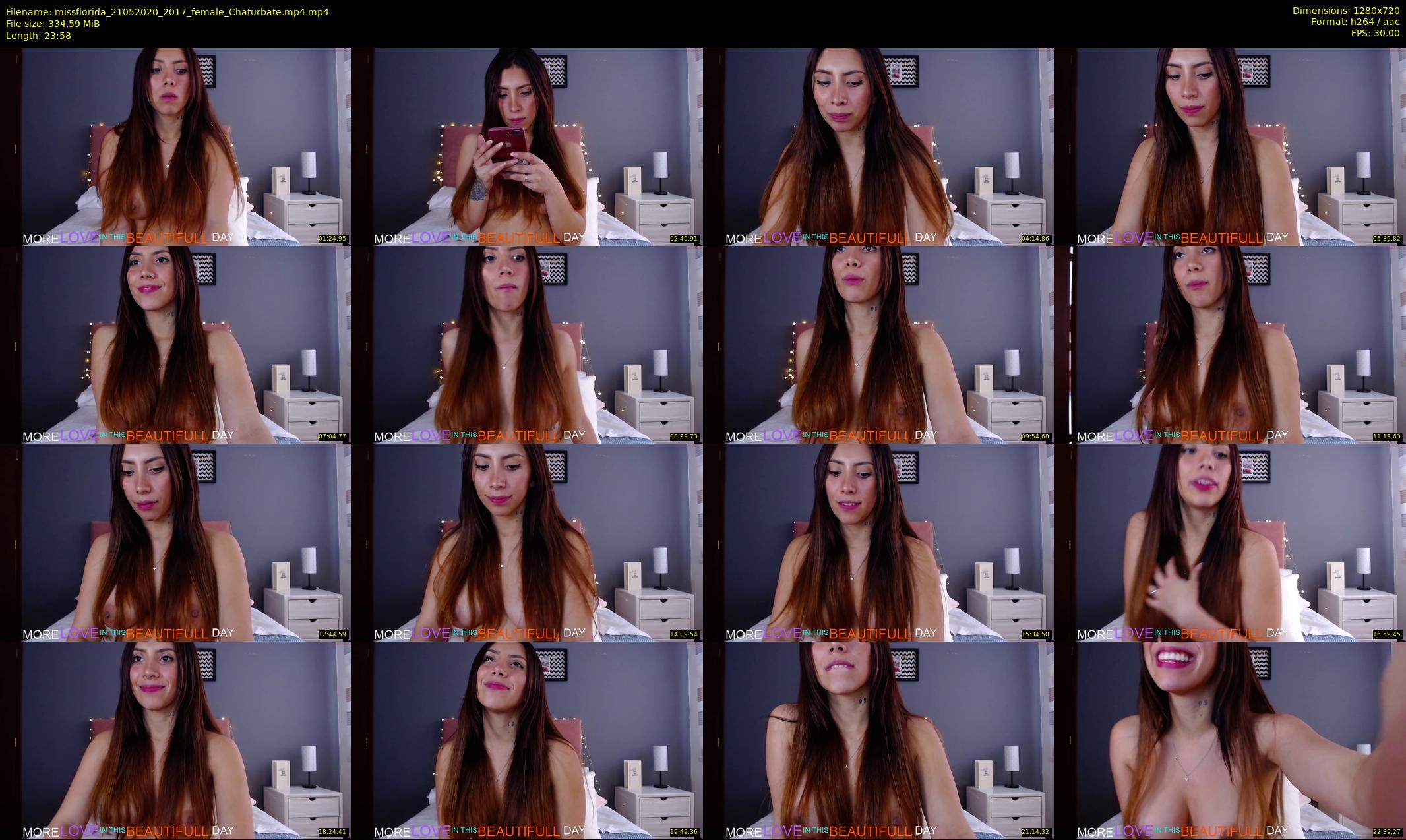 missflorida — 24 minute Chaturbate female cam show recording, 720p, May 21, 2020