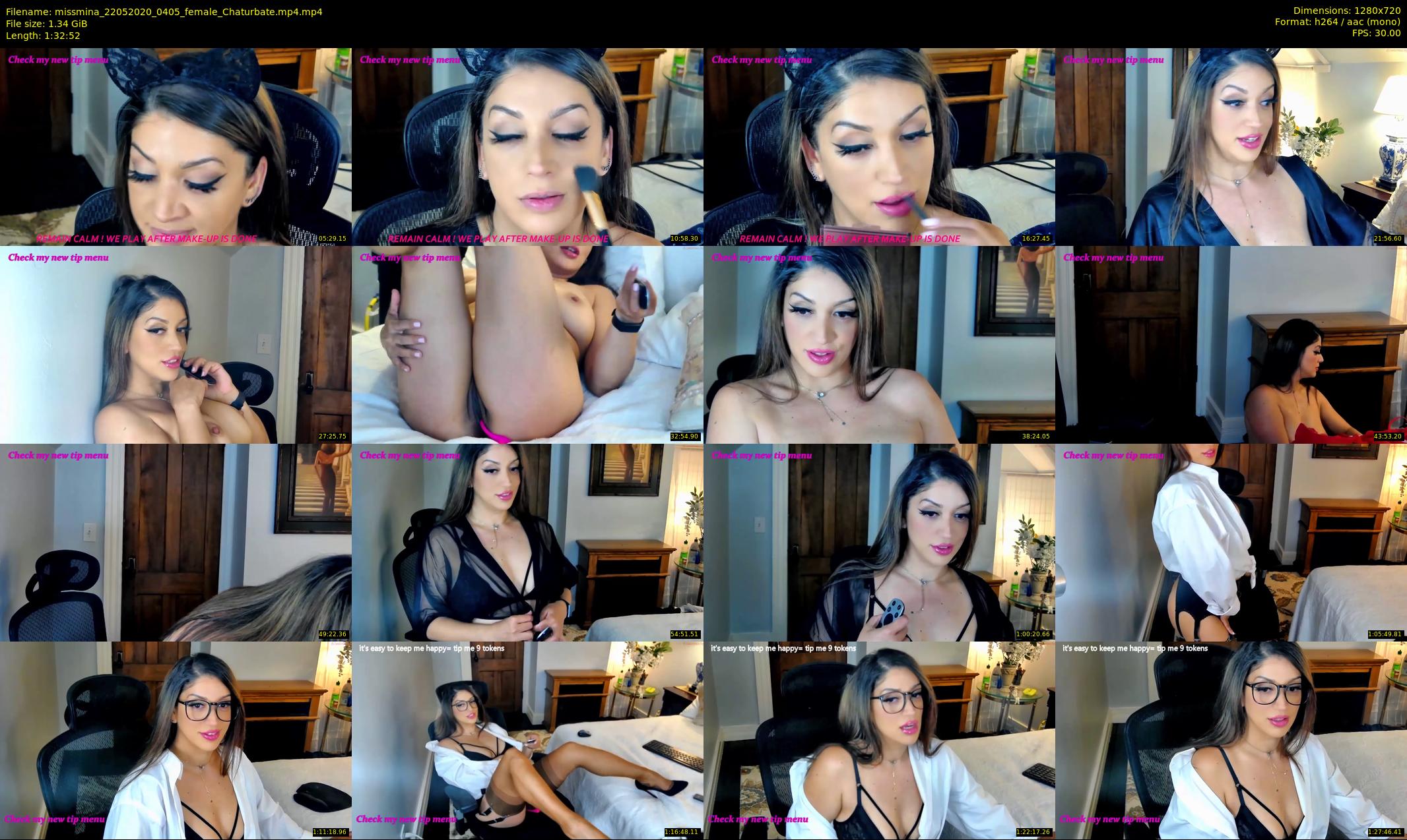 missmina — 93 minute Chaturbate female cam show recording, 720p, May 22, 2020