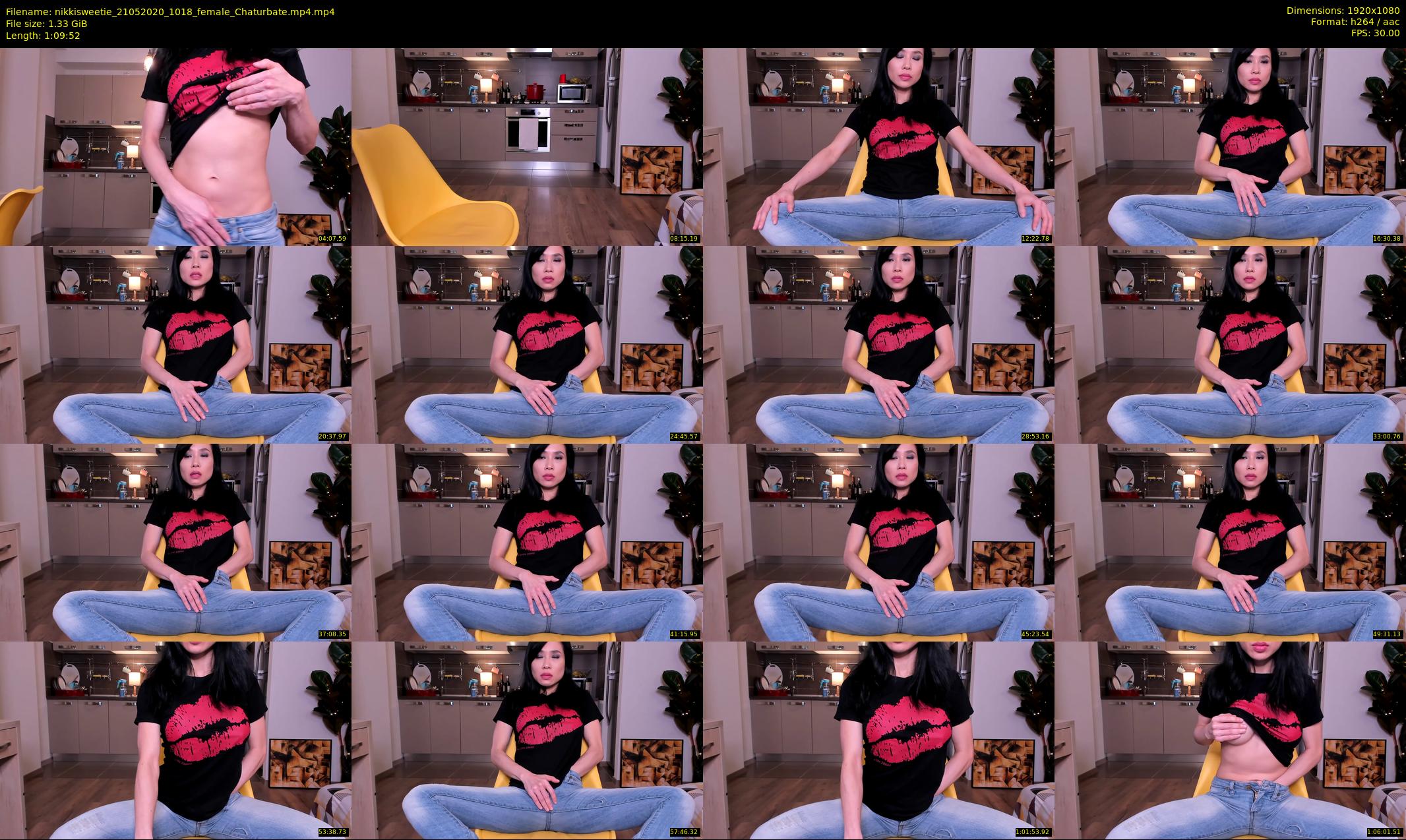 nikkisweetie — 70 minute Chaturbate female cam show recording, 1080p, May 21, 2020