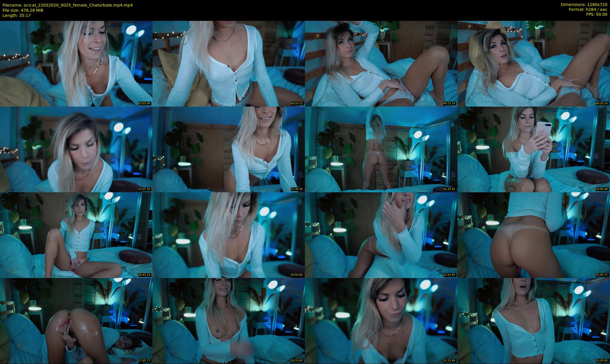 ocicat — 36 minute Chaturbate female cam show recording, 720p, May 22, 2020
