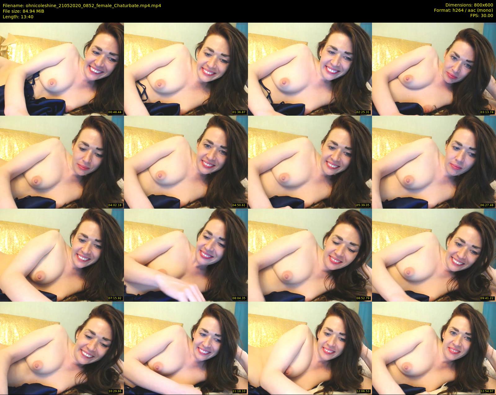 ohnicoleshine — 14 minute Chaturbate female cam show recording, 480p, May 21, 2020