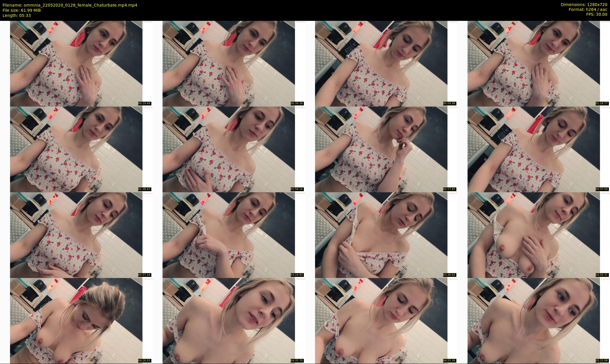 ommnia — 6 minute Chaturbate female cam show recording, 720p, May 22, 2020