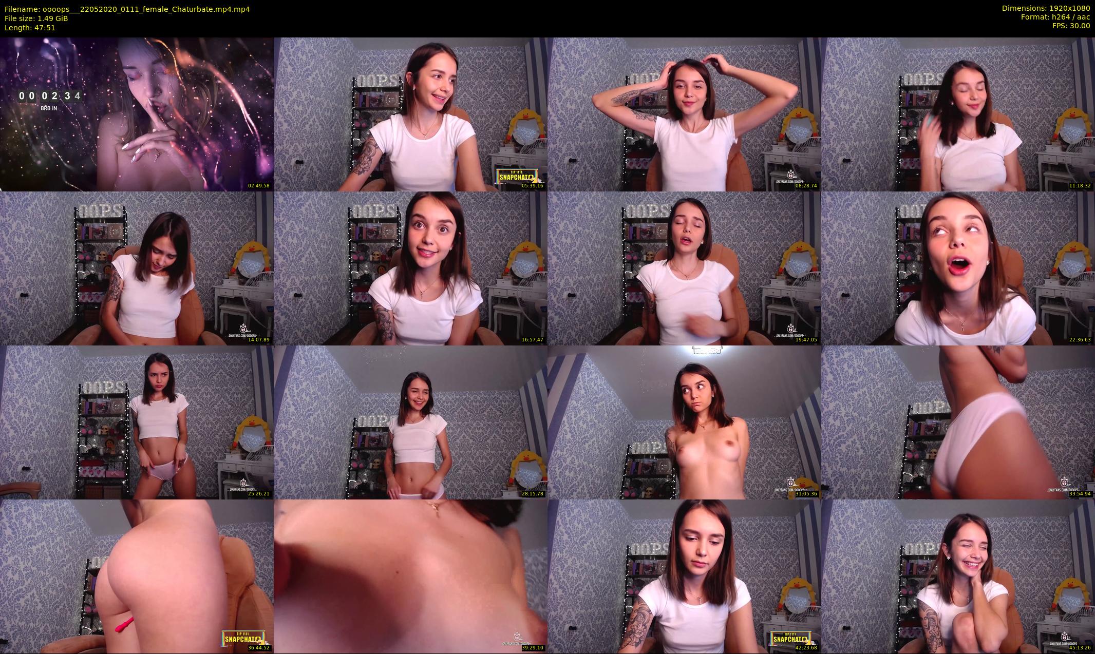 oooops__ — 48 minute Chaturbate female cam show recording, 1080p, May 22, 2020