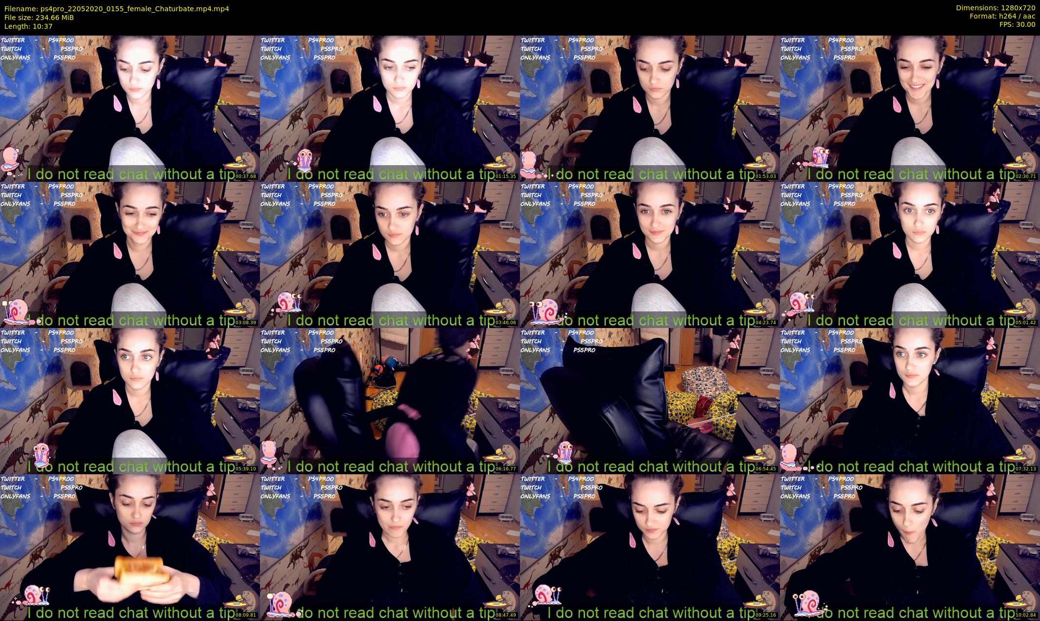 ps4pro — 11 minute Chaturbate female cam show recording, 720p, May 22, 2020
