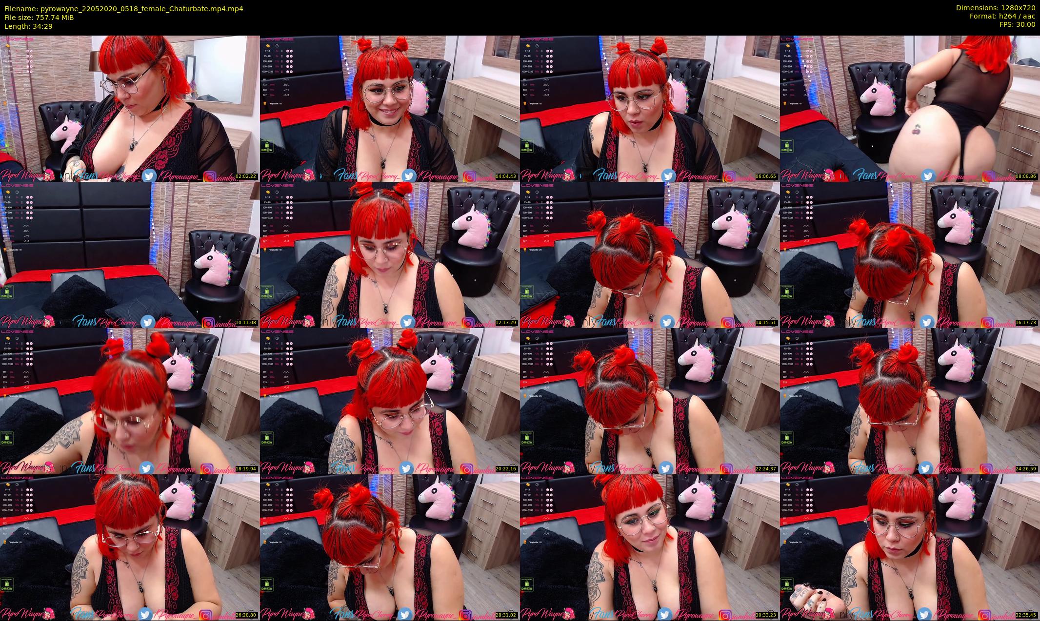 pyrowayne — 35 minute Chaturbate female cam show recording, 720p, May 22, 2020