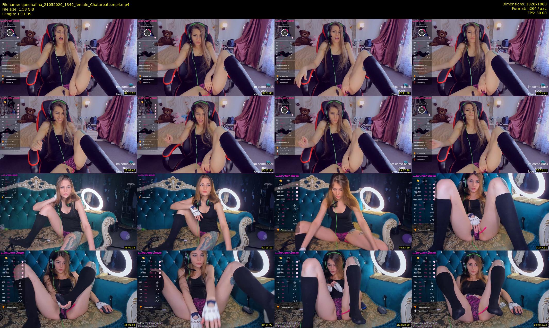 queenafina — 72 minute Chaturbate female cam show recording, 1080p, May 21, 2020
