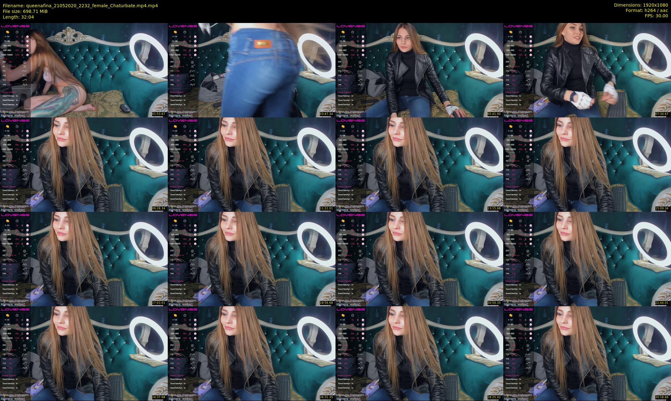 queenafina — 33 minute Chaturbate female cam show recording, 1080p, May 21, 2020