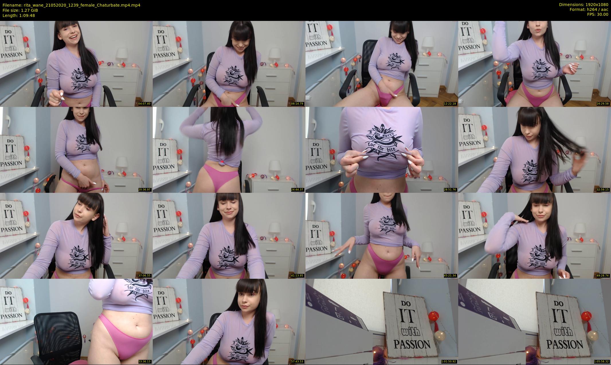 rita_wane — 70 minute Chaturbate female cam show recording, 1080p, May 21, 2020