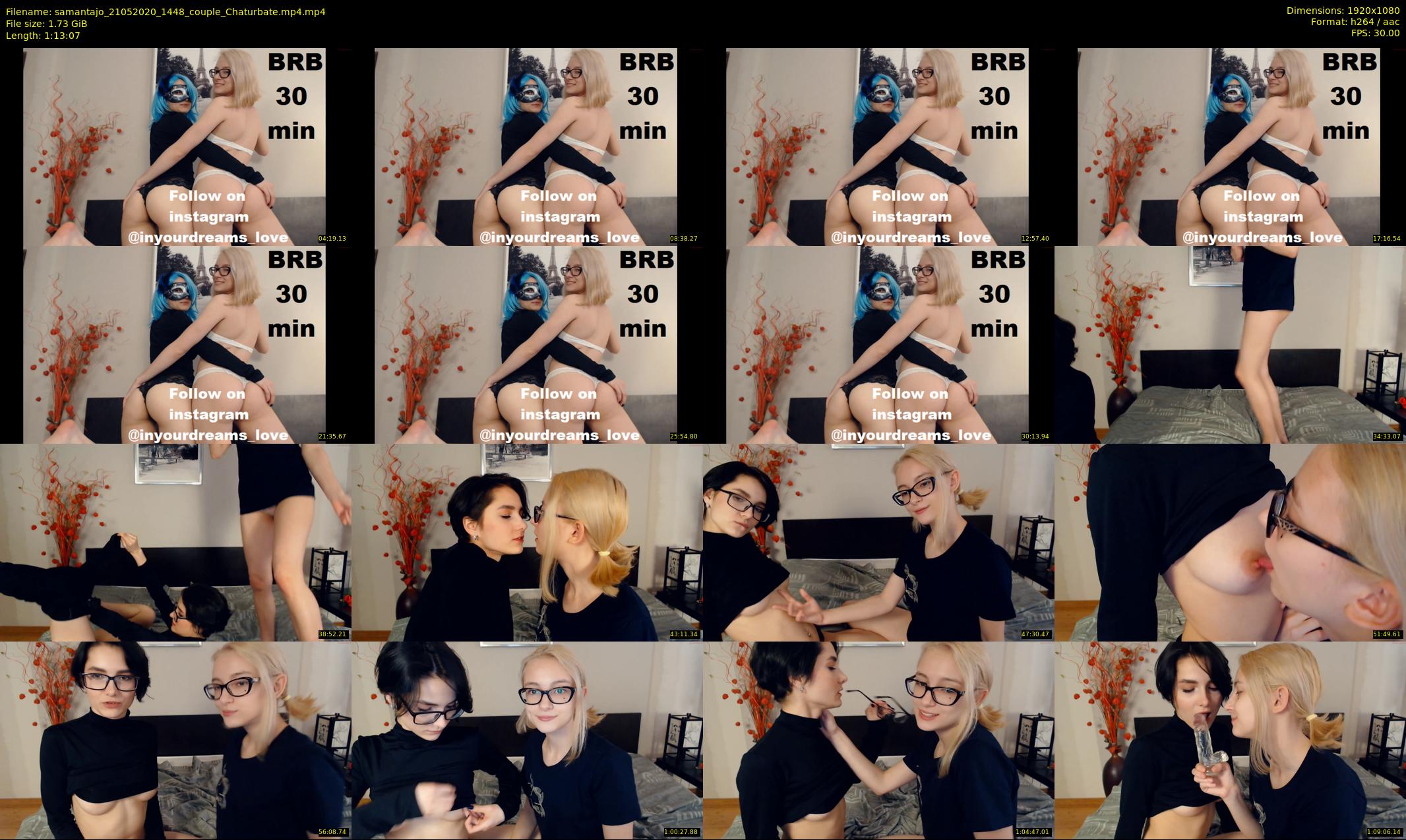 samantajo — 74 minute Chaturbate female cam show recording, 1080p, May 21, 2020