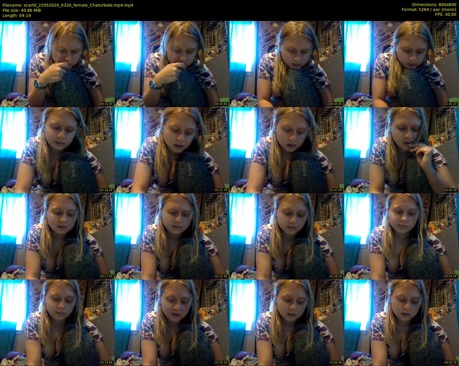 scartit — 5 minute Chaturbate female cam show recording, 480p, May 22, 2020
