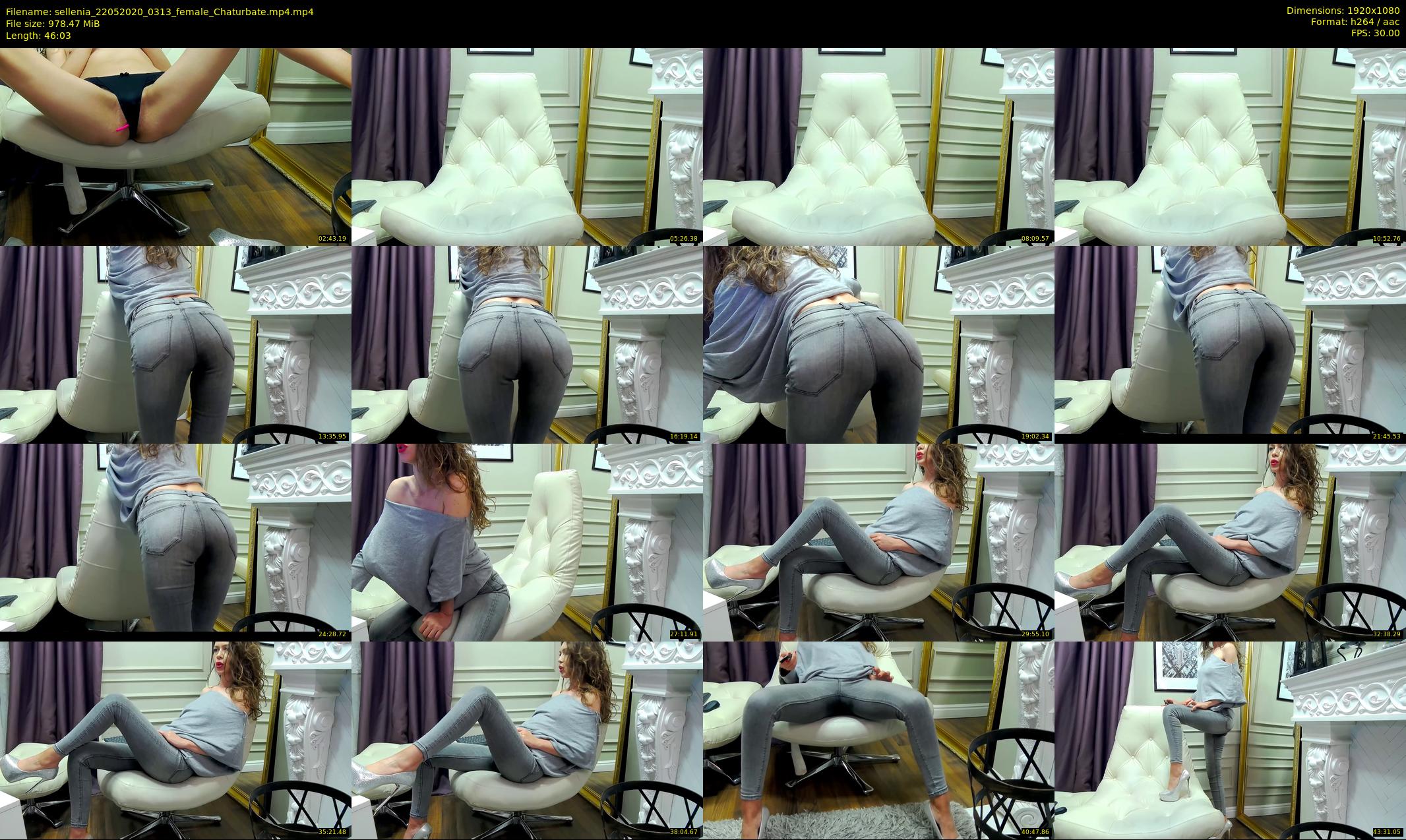 sellenia — 47 minute Chaturbate female cam show recording, 1080p, May 22, 2020