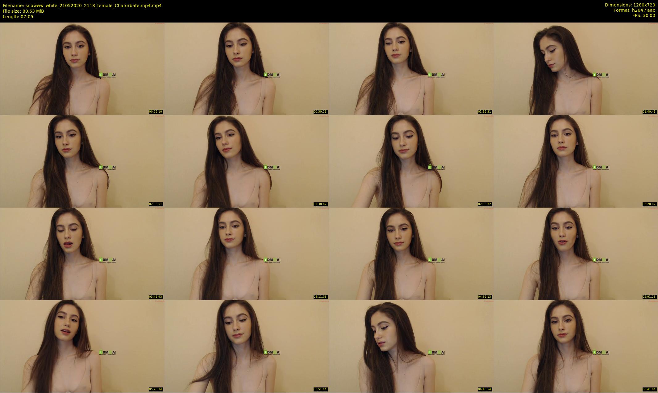 snowww_white — 8 minute Chaturbate female cam show recording, 720p, May 21, 2020