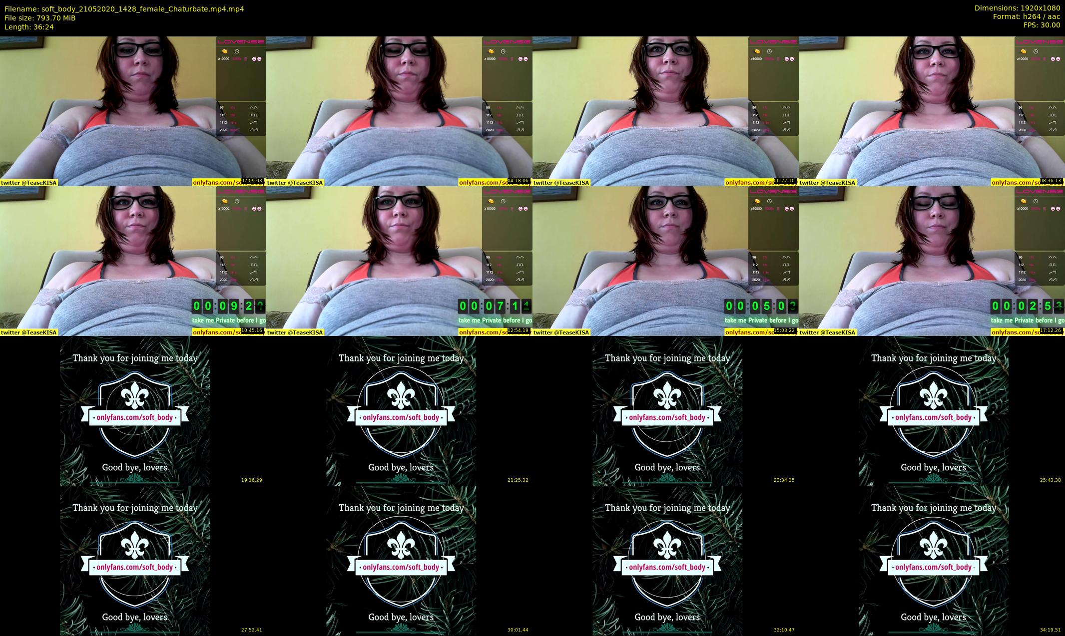 soft_body — 37 minute Chaturbate female cam show recording, 1080p, May 21, 2020