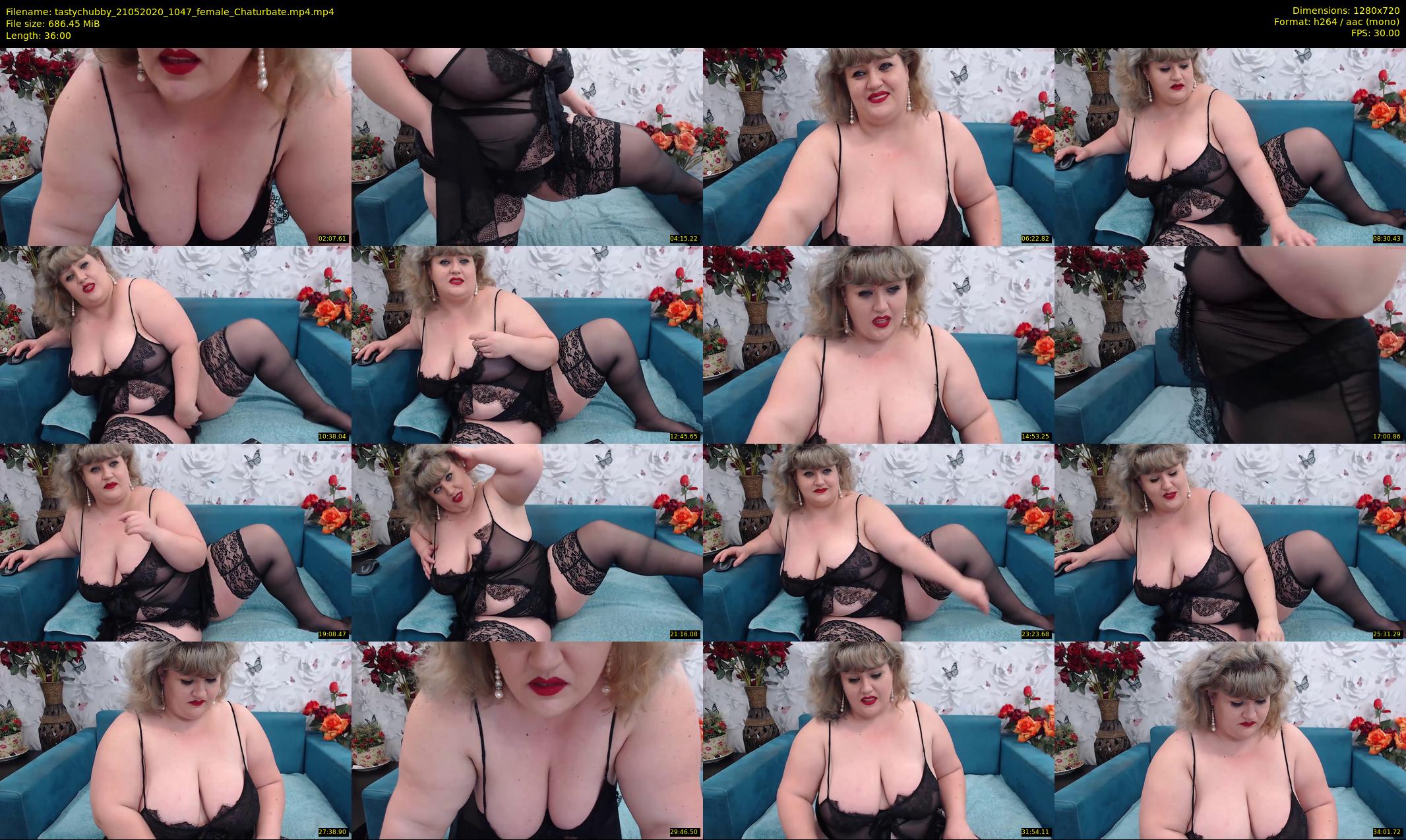 tastychubby — 36 minute Chaturbate female cam show recording, 720p, May 21, 2020