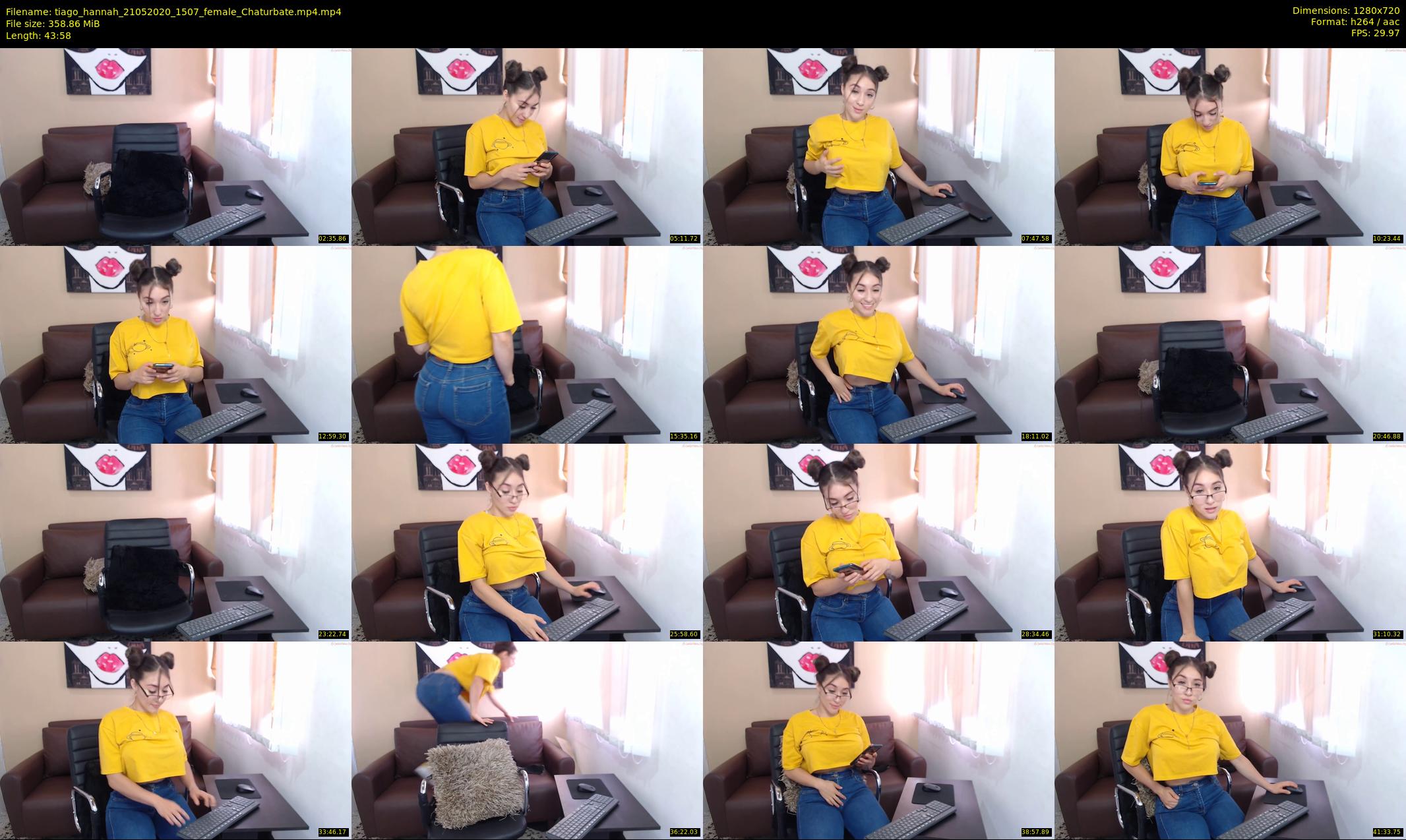 tiago_hannah — 44 minute Chaturbate couple cam show recording, 720p, May 21, 2020
