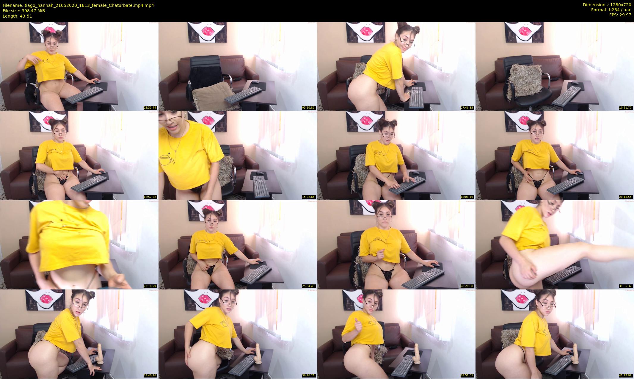 tiago_hannah — 44 minute Chaturbate couple cam show recording, 720p, May 21, 2020