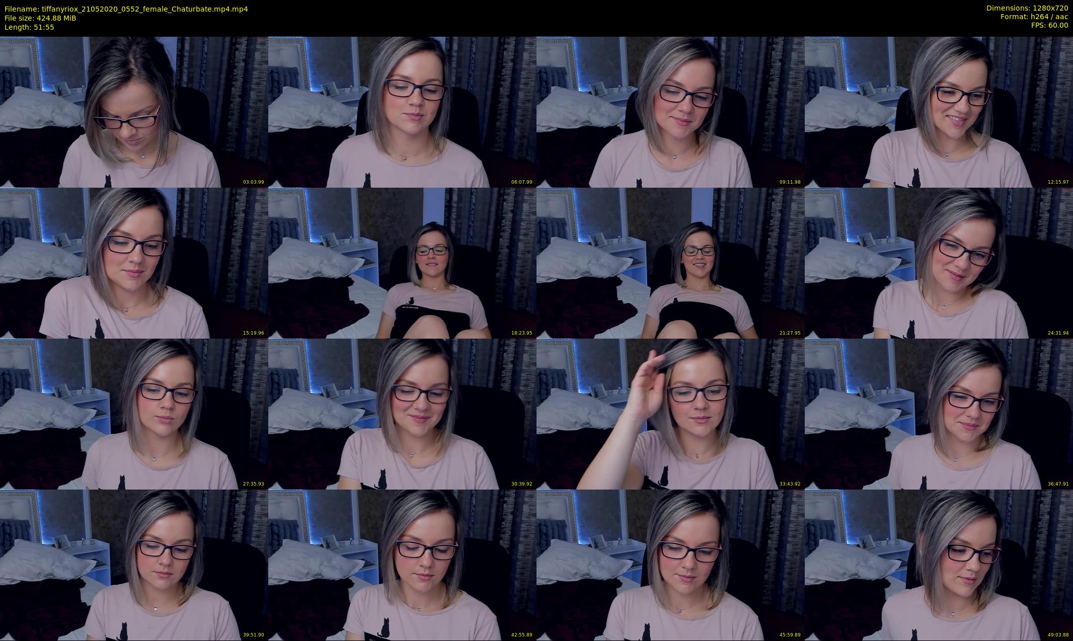 tiffanyriox — 52 minute Chaturbate female cam show recording, 720p, May 21, 2020