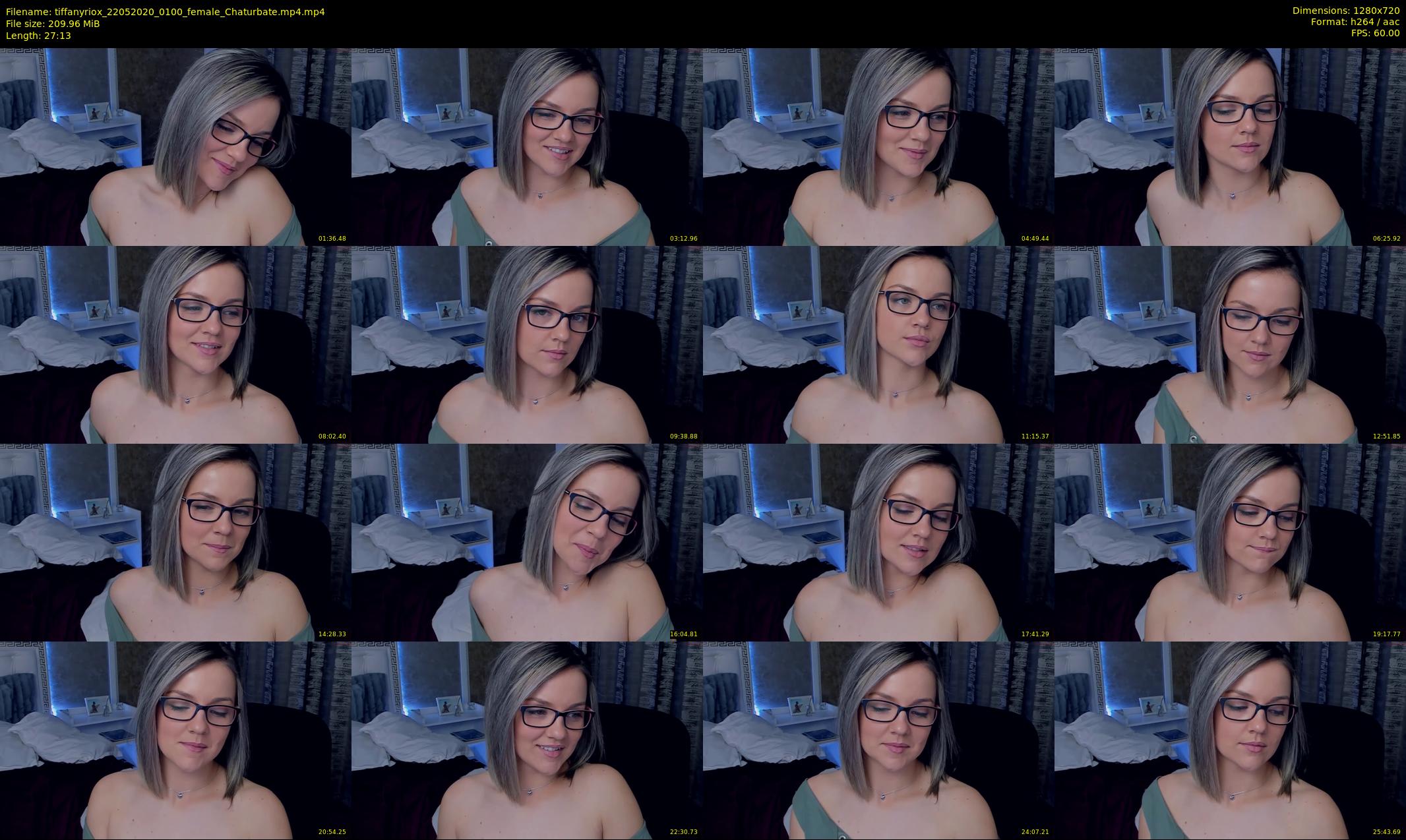 tiffanyriox — 28 minute Chaturbate female cam show recording, 720p, May 22, 2020