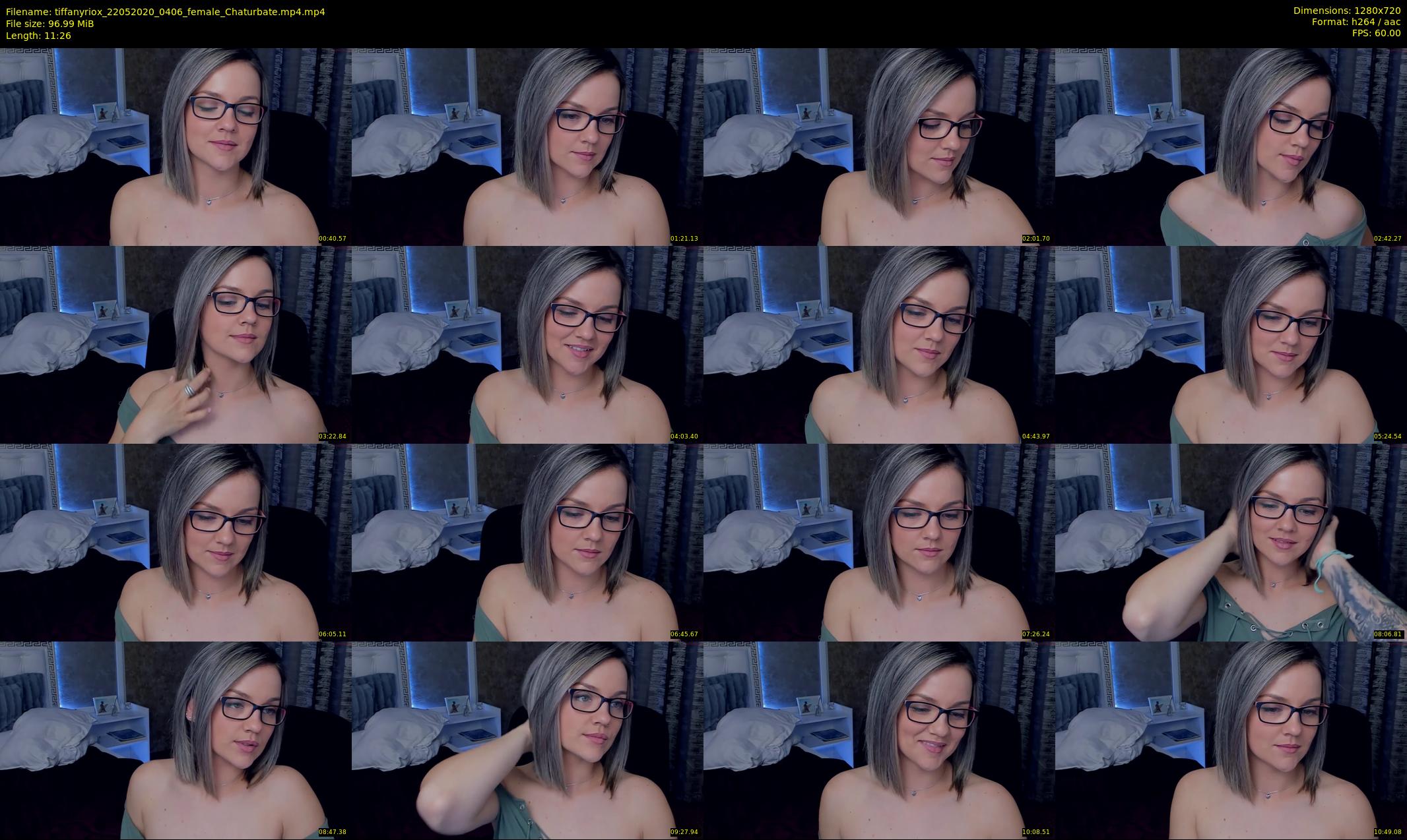 tiffanyriox — 12 minute Chaturbate female cam show recording, 720p, May 22, 2020