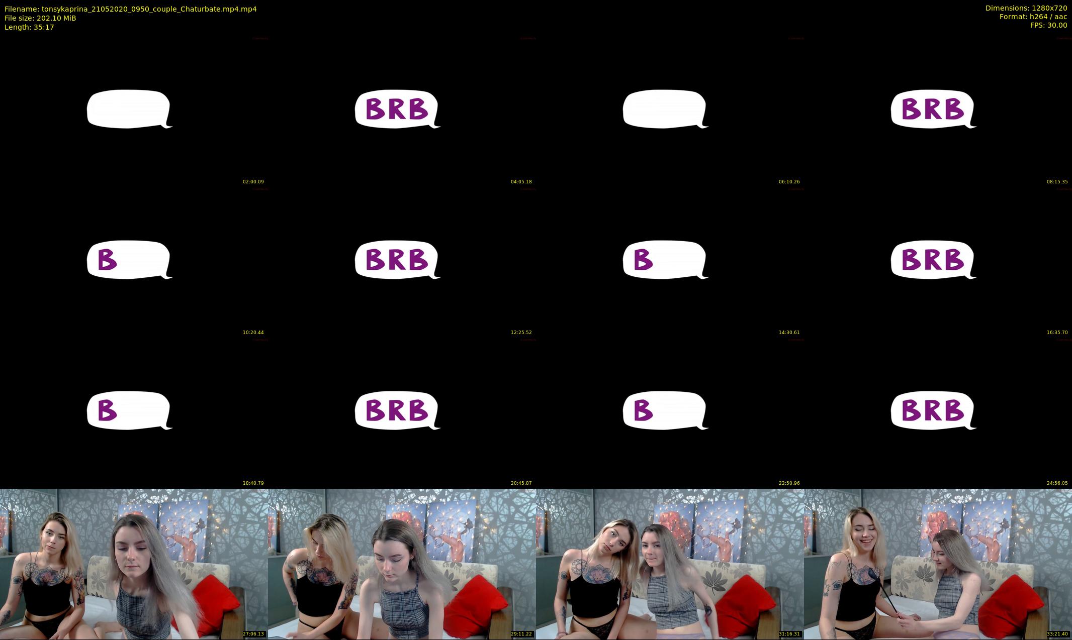 tonsykaprina — 36 minute Chaturbate couple cam show recording, 720p, May 21, 2020