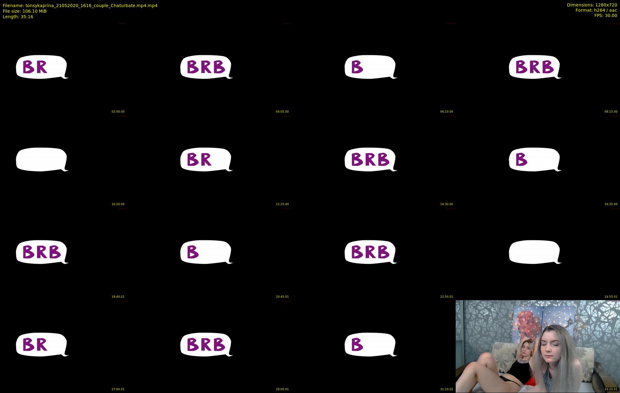 tonsykaprina — 36 minute Chaturbate couple cam show recording, 720p, May 21, 2020