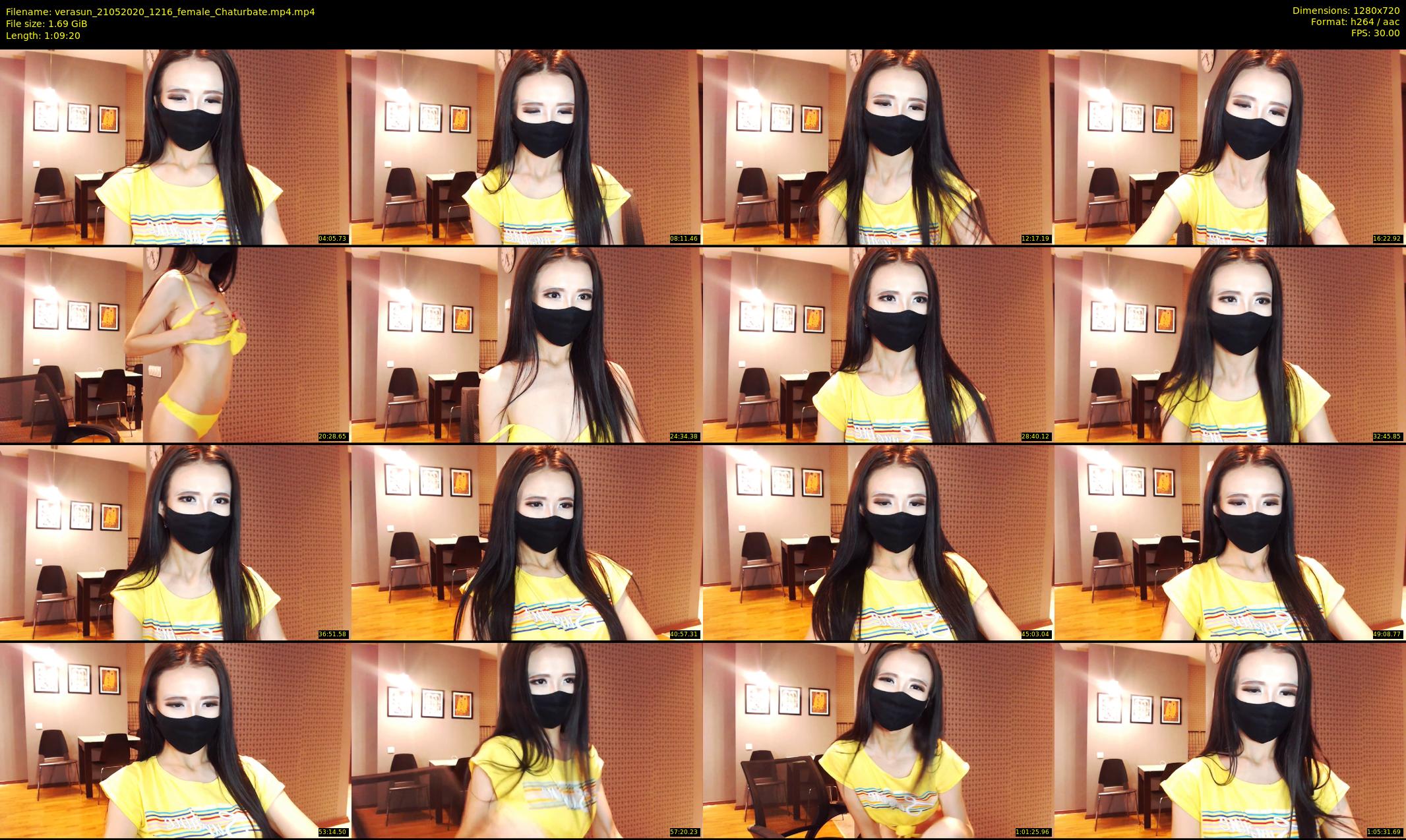 verasun — 70 minute Chaturbate female cam show recording, 720p, May 21, 2020
