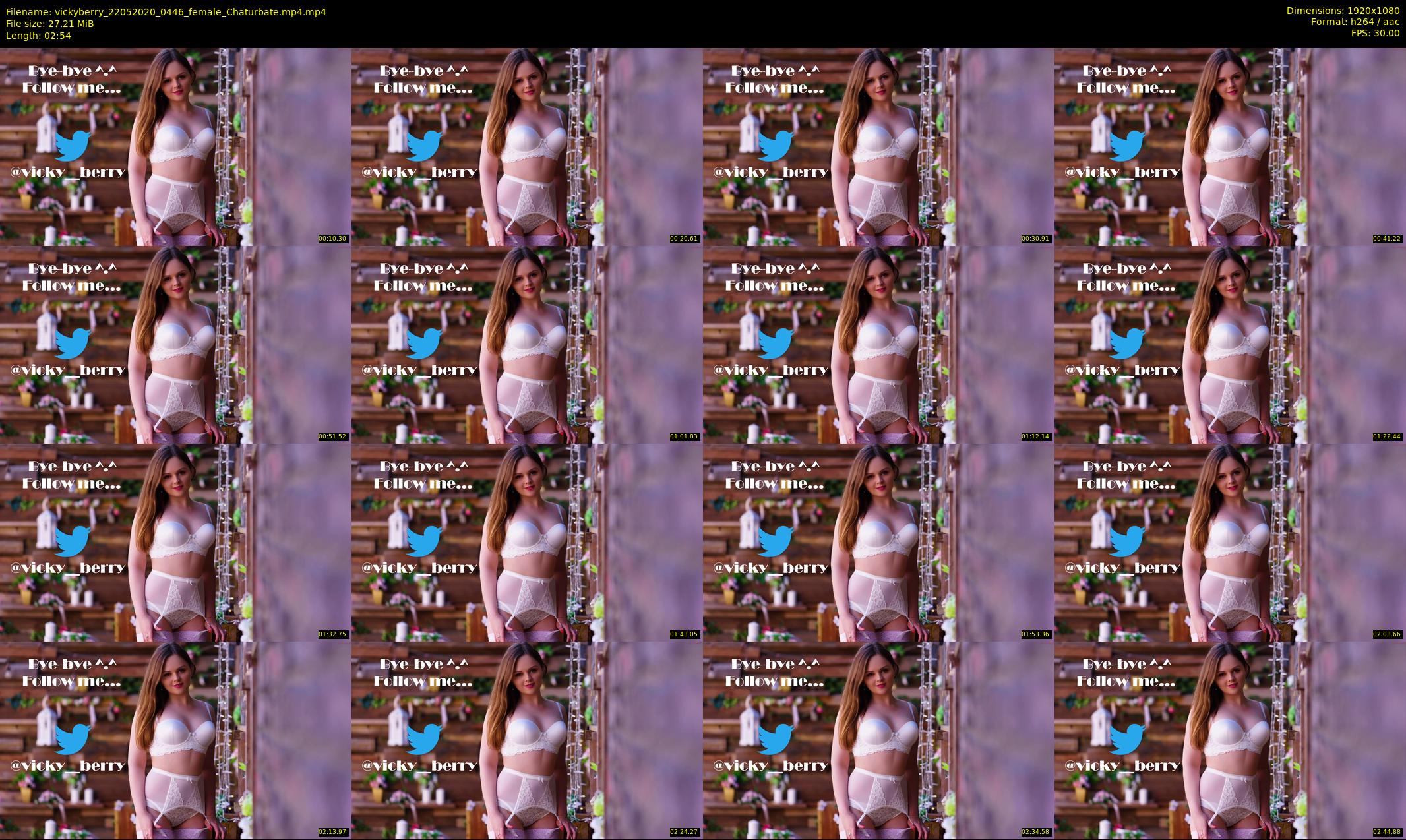 vickyberry — 3 minute Chaturbate female cam show recording, 1080p, May 22, 2020