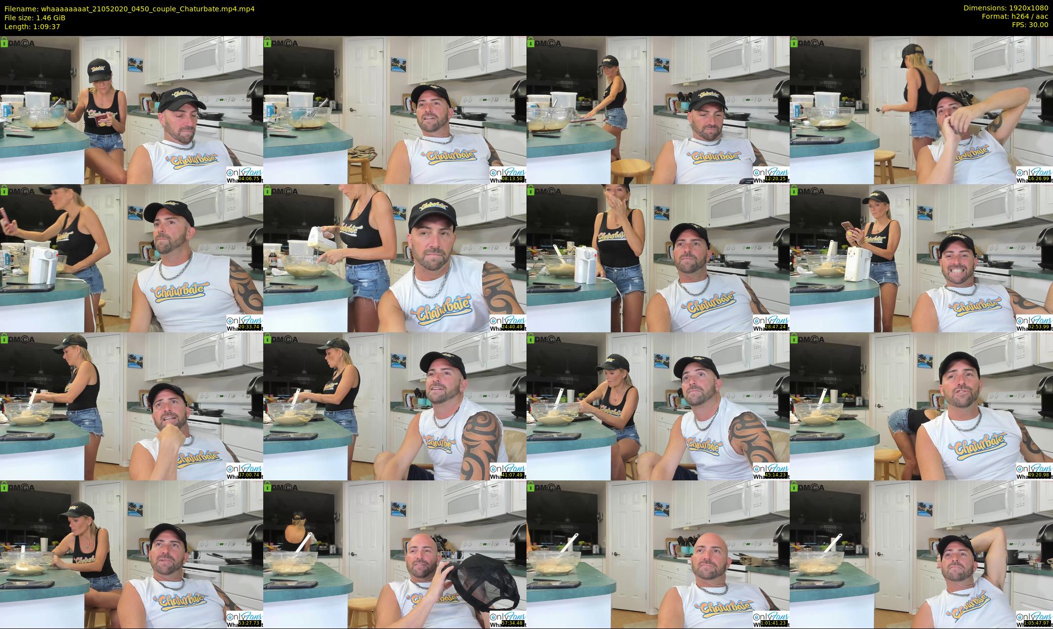 whaaaaaaaat — 70 minute Chaturbate couple cam show recording, 1080p, May 21, 2020