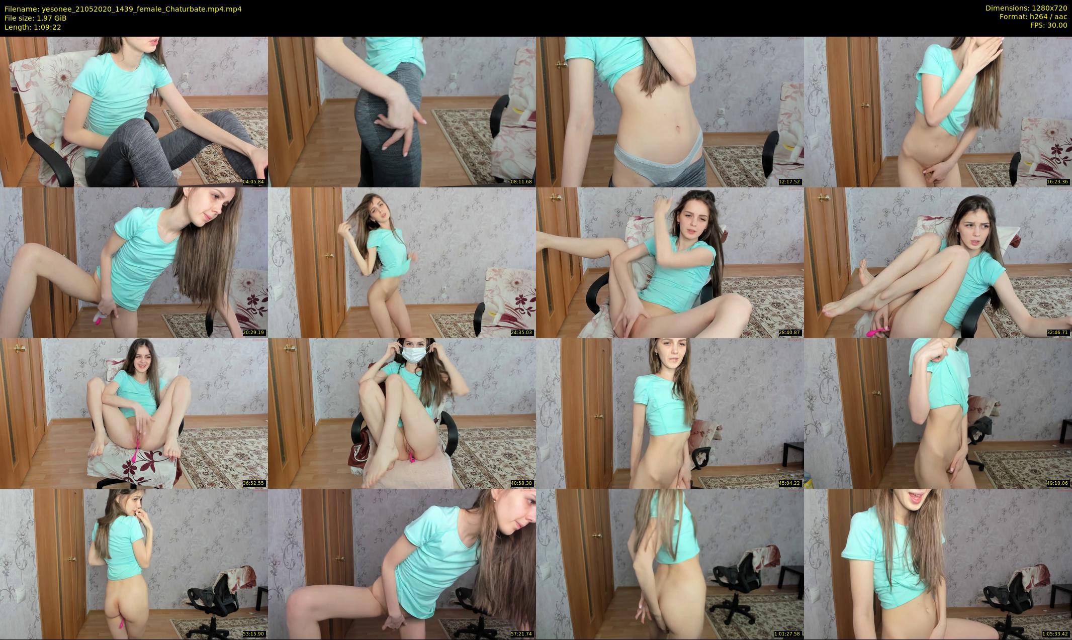 yesonee — 70 minute Chaturbate female cam show recording, 720p, May 21, 2020