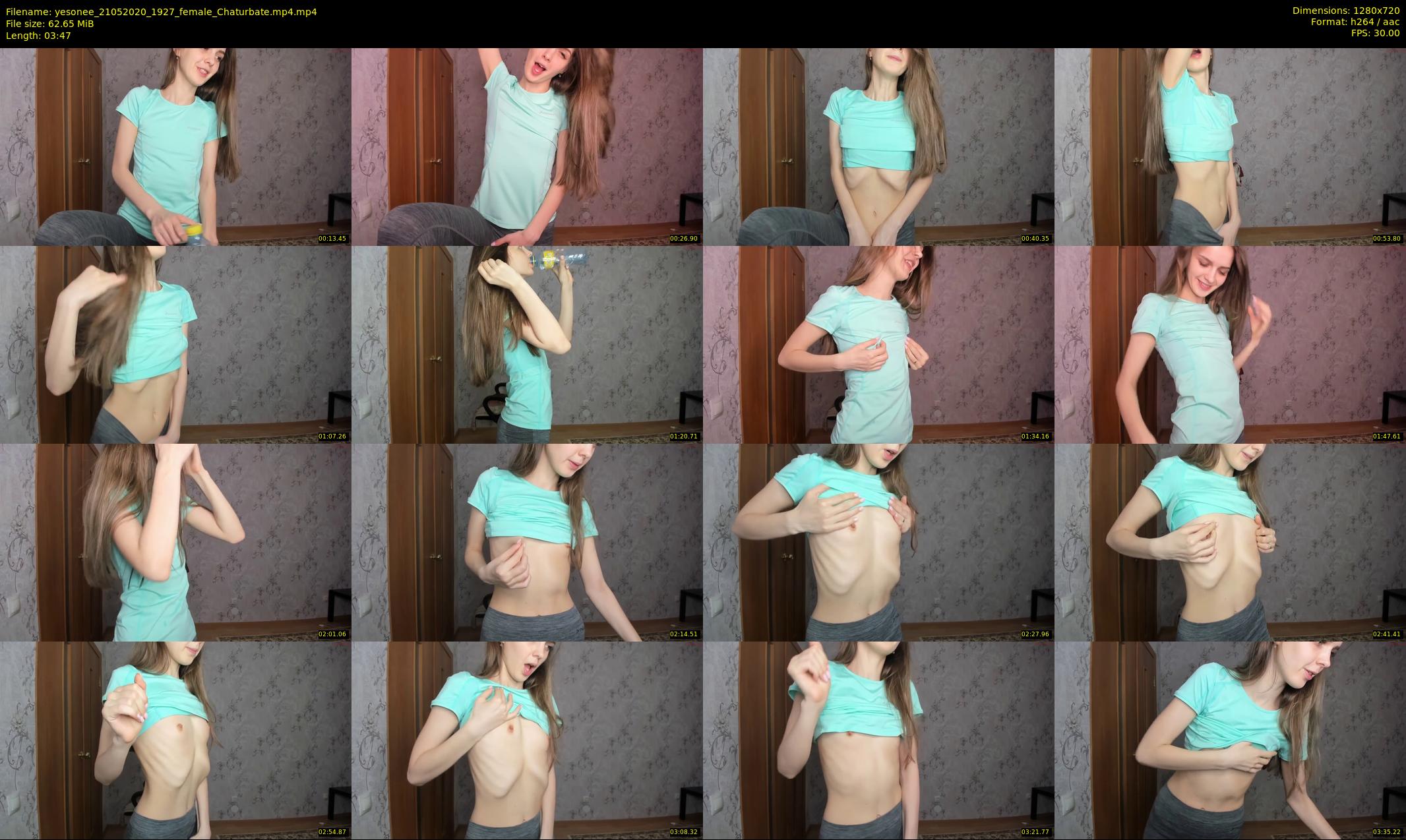 yesonee — 4 minute Chaturbate female cam show recording, 720p, May 21, 2020