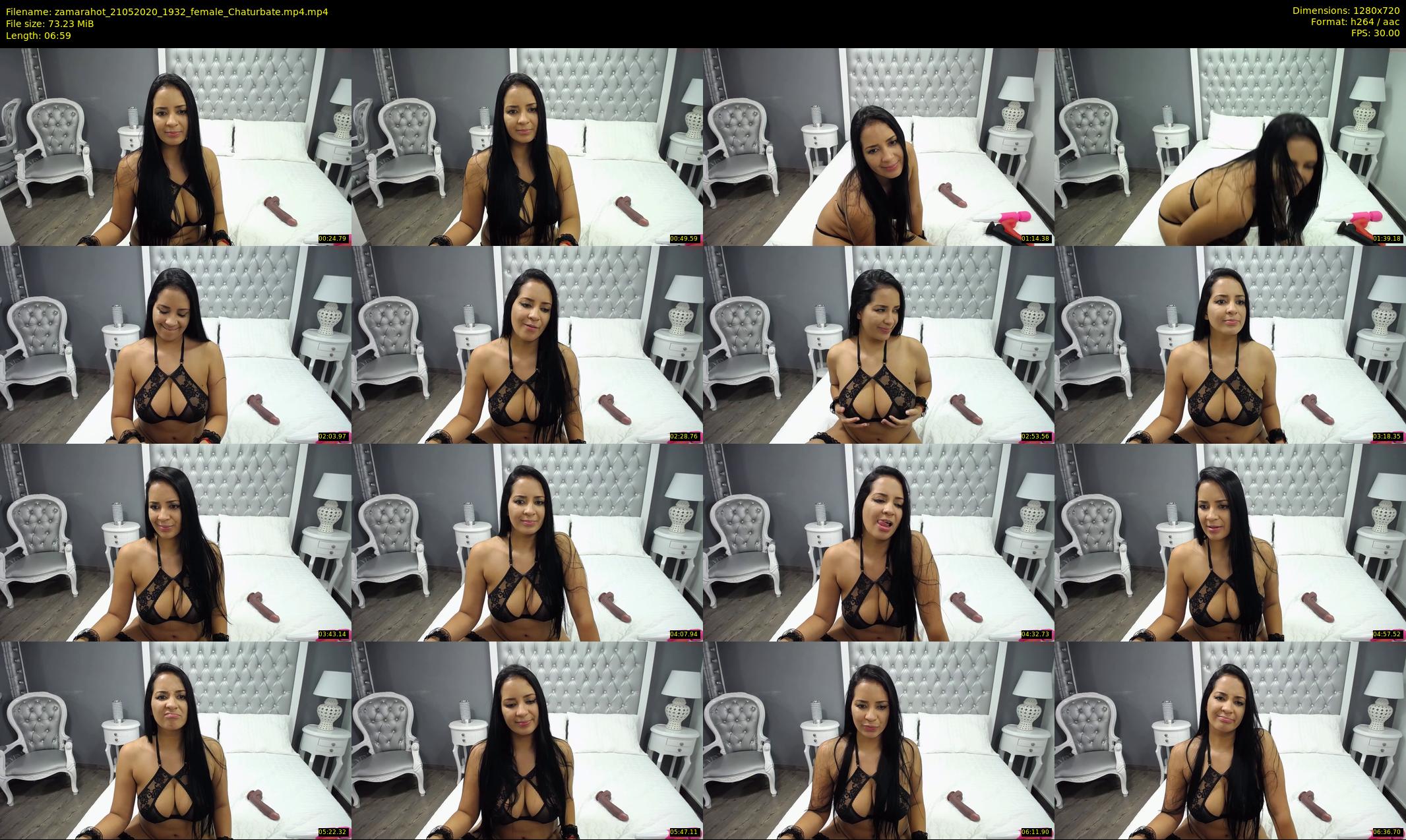 zamarahot — 7 minute Chaturbate female cam show recording, 720p, May 21, 2020