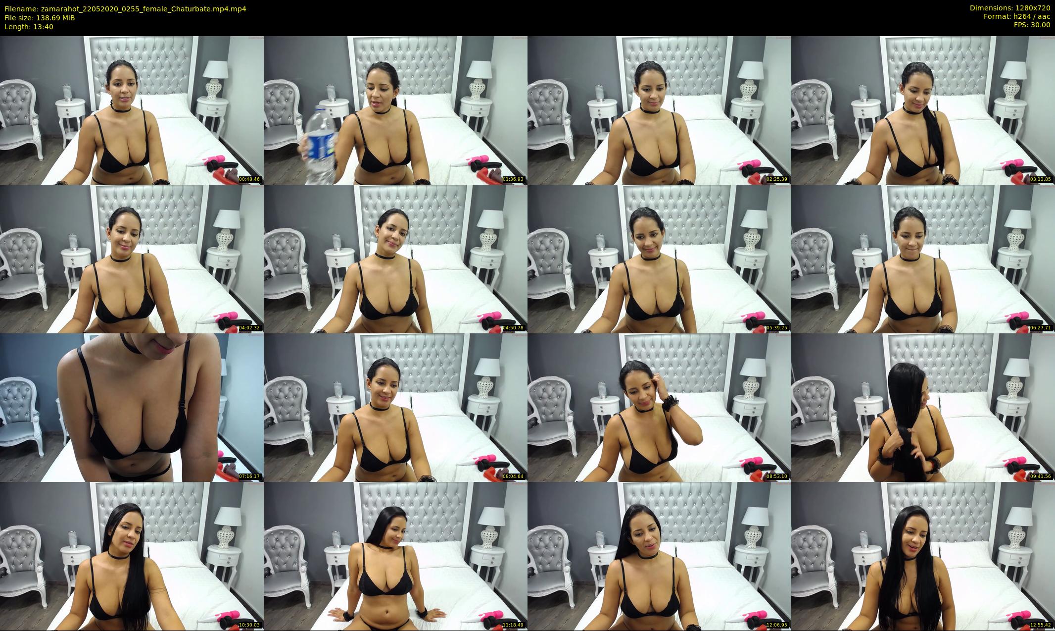 zamarahot — 14 minute Chaturbate female cam show recording, 720p, May 22, 2020