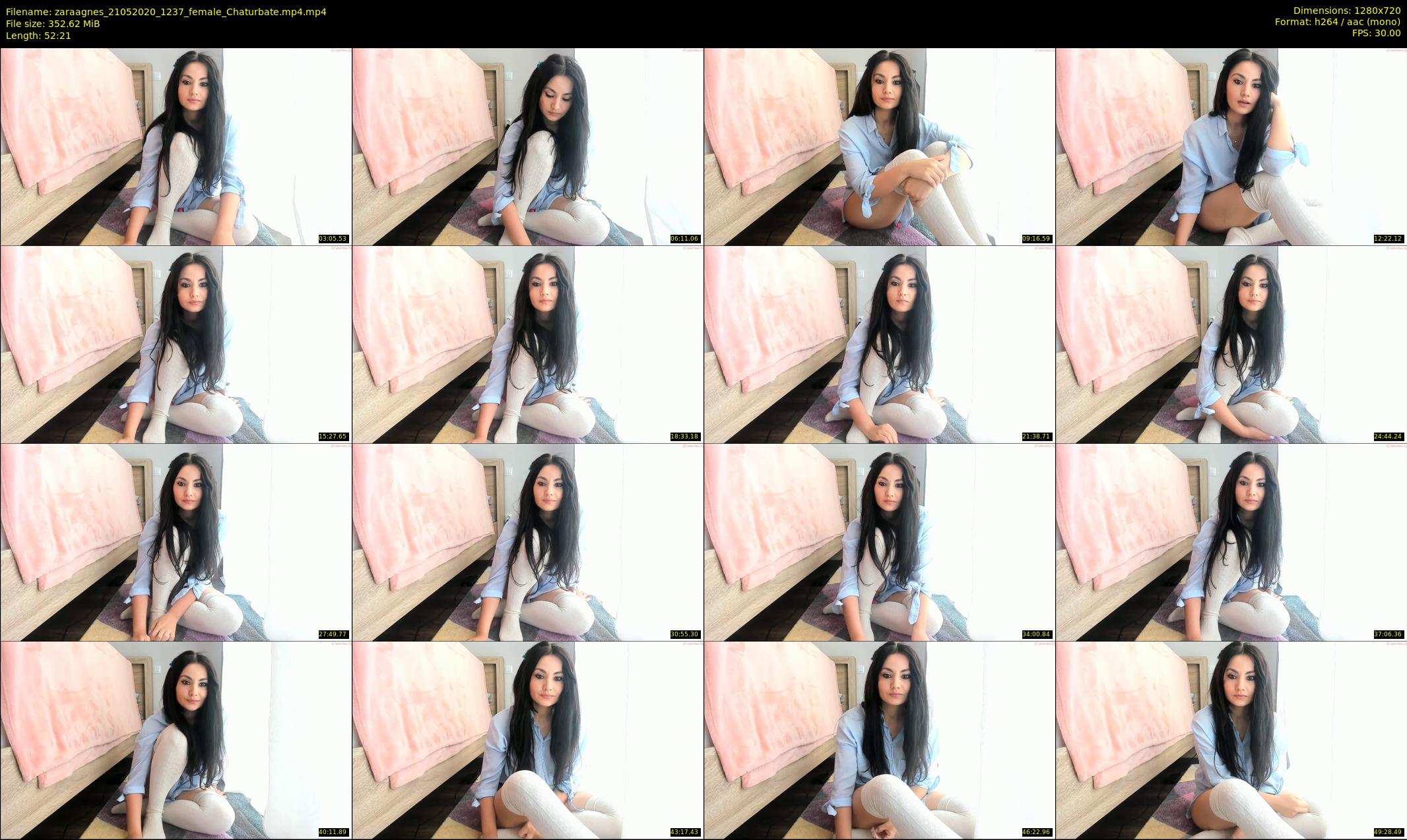 zaraagnes — 53 minute Chaturbate female cam show recording, 720p, May 21, 2020