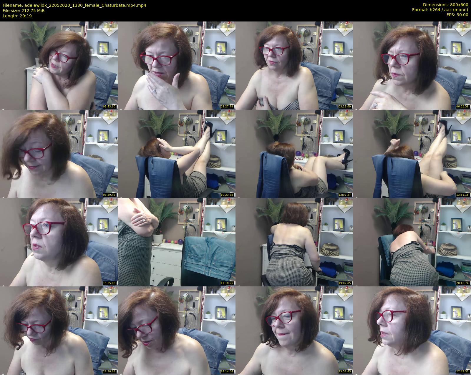 adelewildx — 30 minute Chaturbate female cam show recording, 480p, May 22, 2020