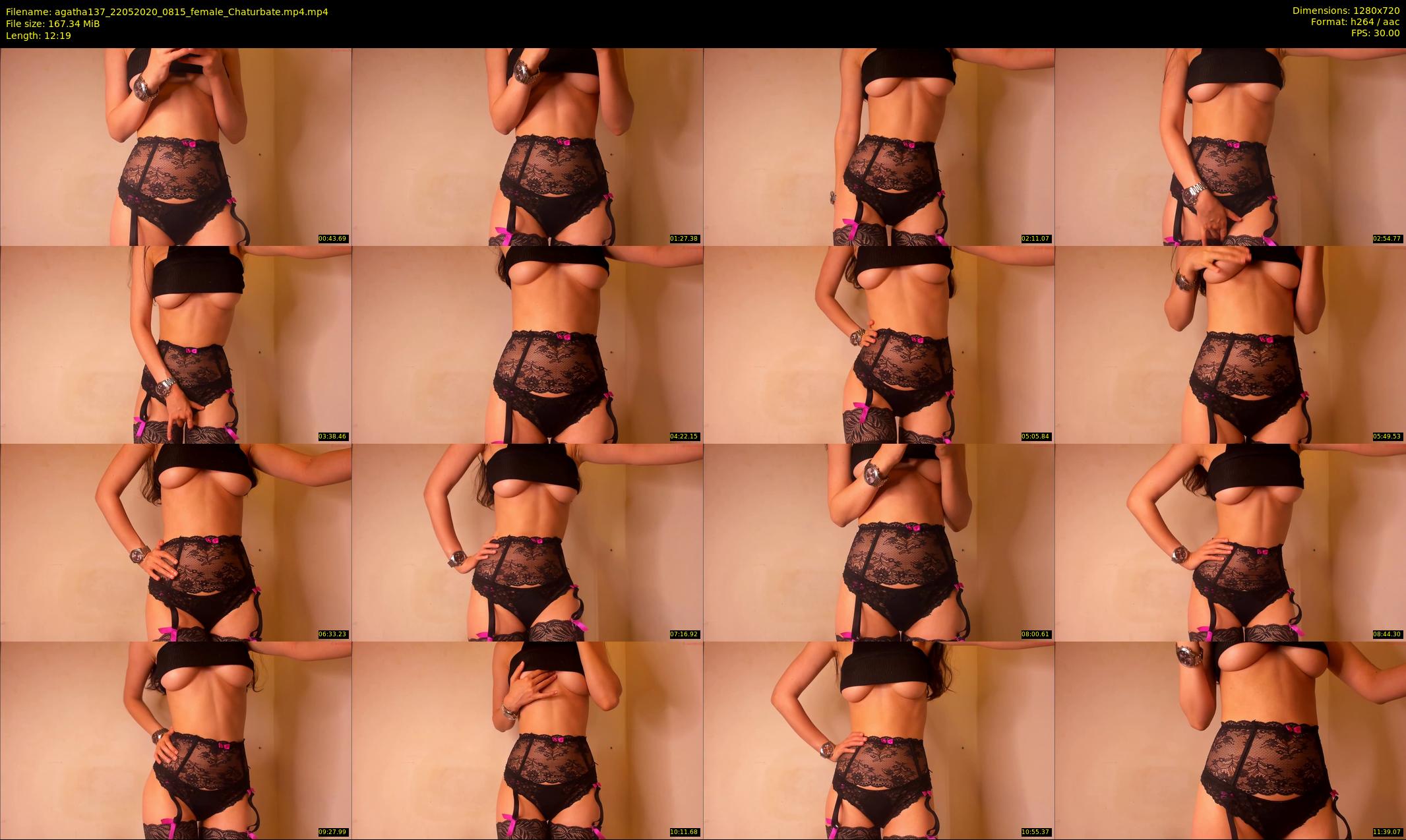 agatha137 — 13 minute Chaturbate female cam show recording, 720p, May 22, 2020