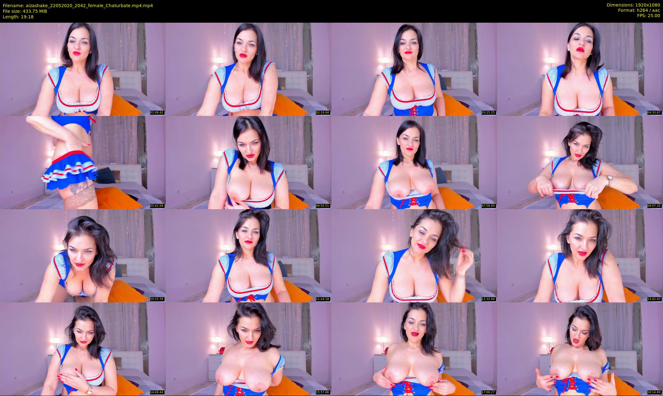 aizashake — 20 minute Chaturbate female cam show recording, 1080p, May 22, 2020