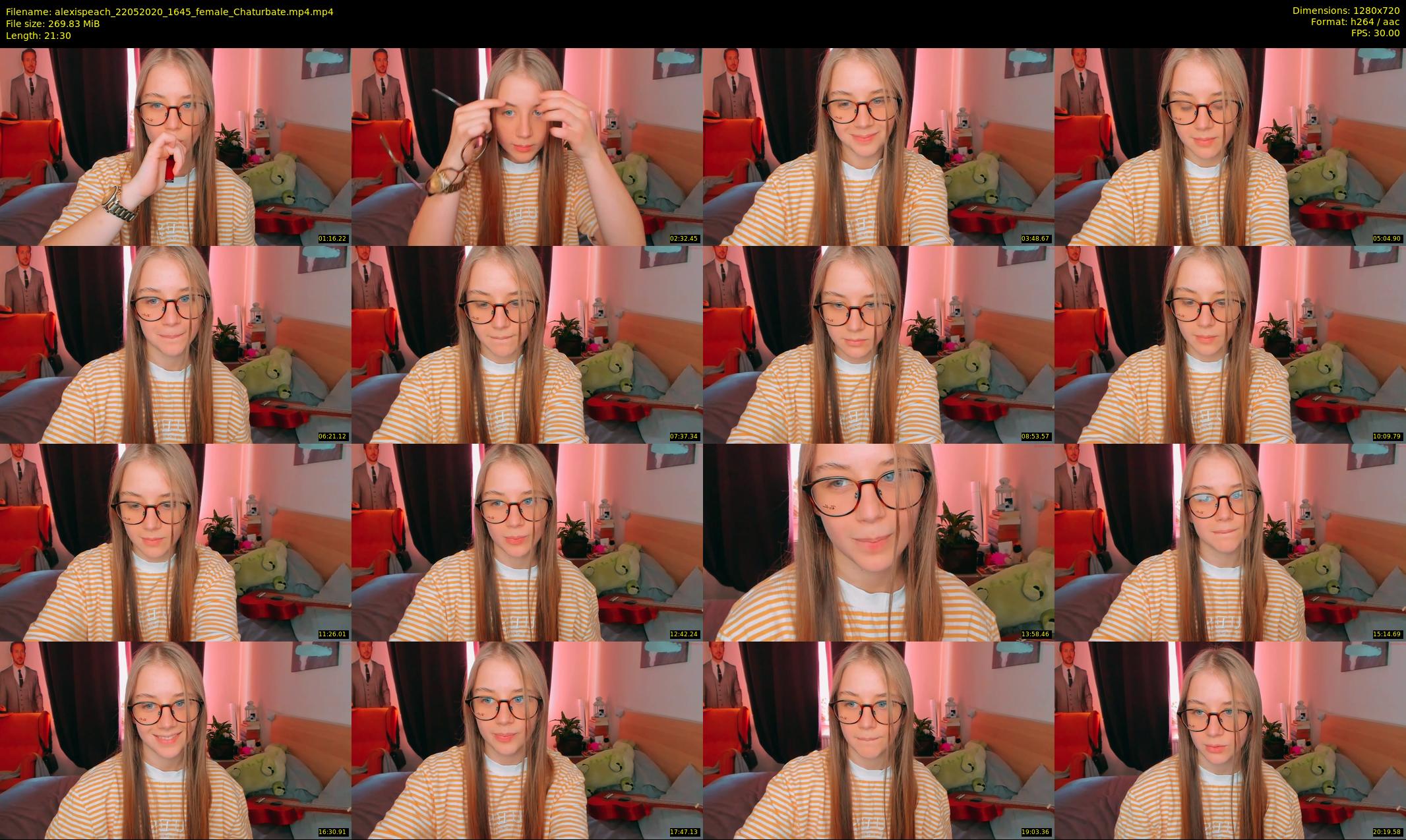 alexispeach — 22 minute Chaturbate female cam show recording, 720p, May 22, 2020