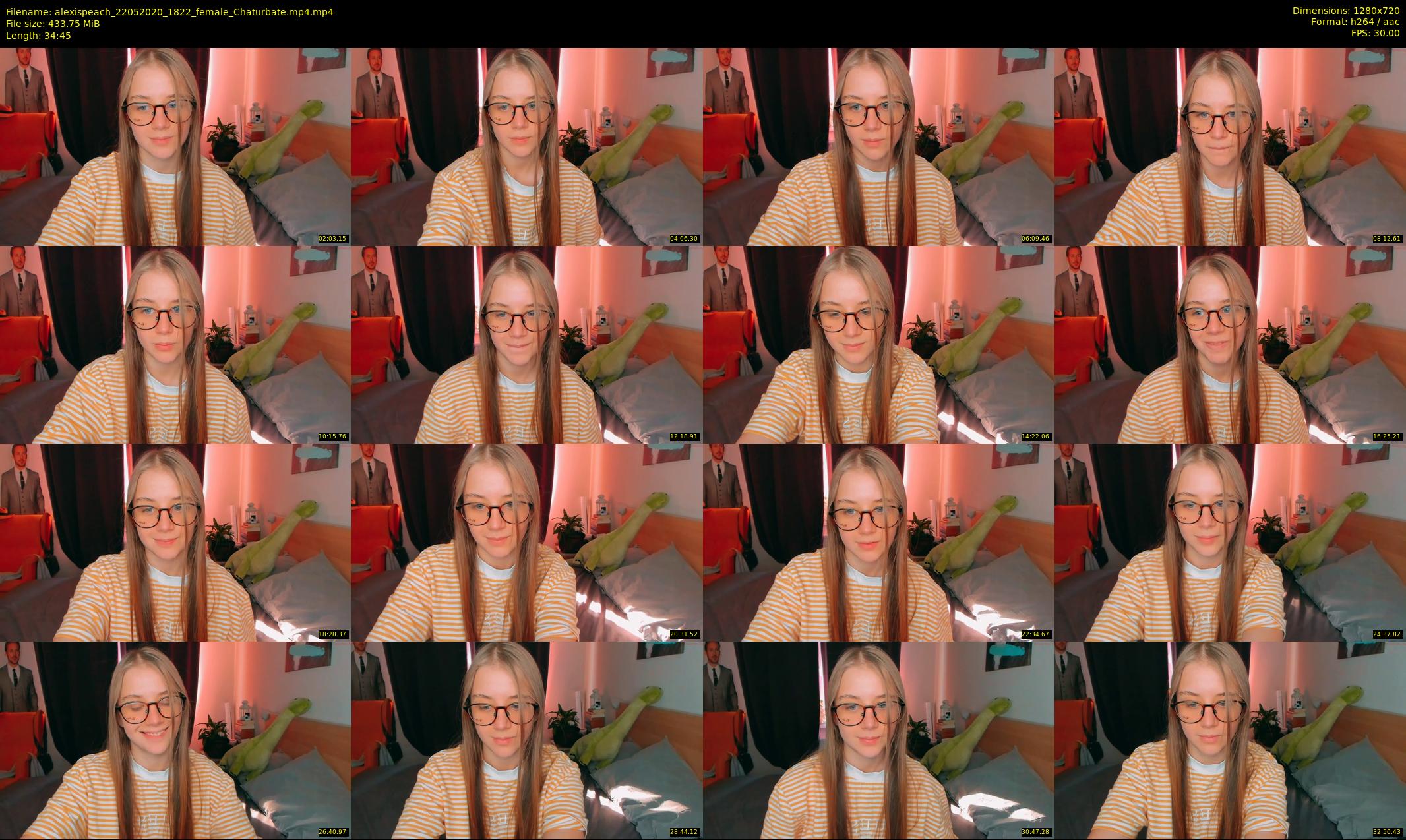 alexispeach — 35 minute Chaturbate female cam show recording, 720p, May 22, 2020