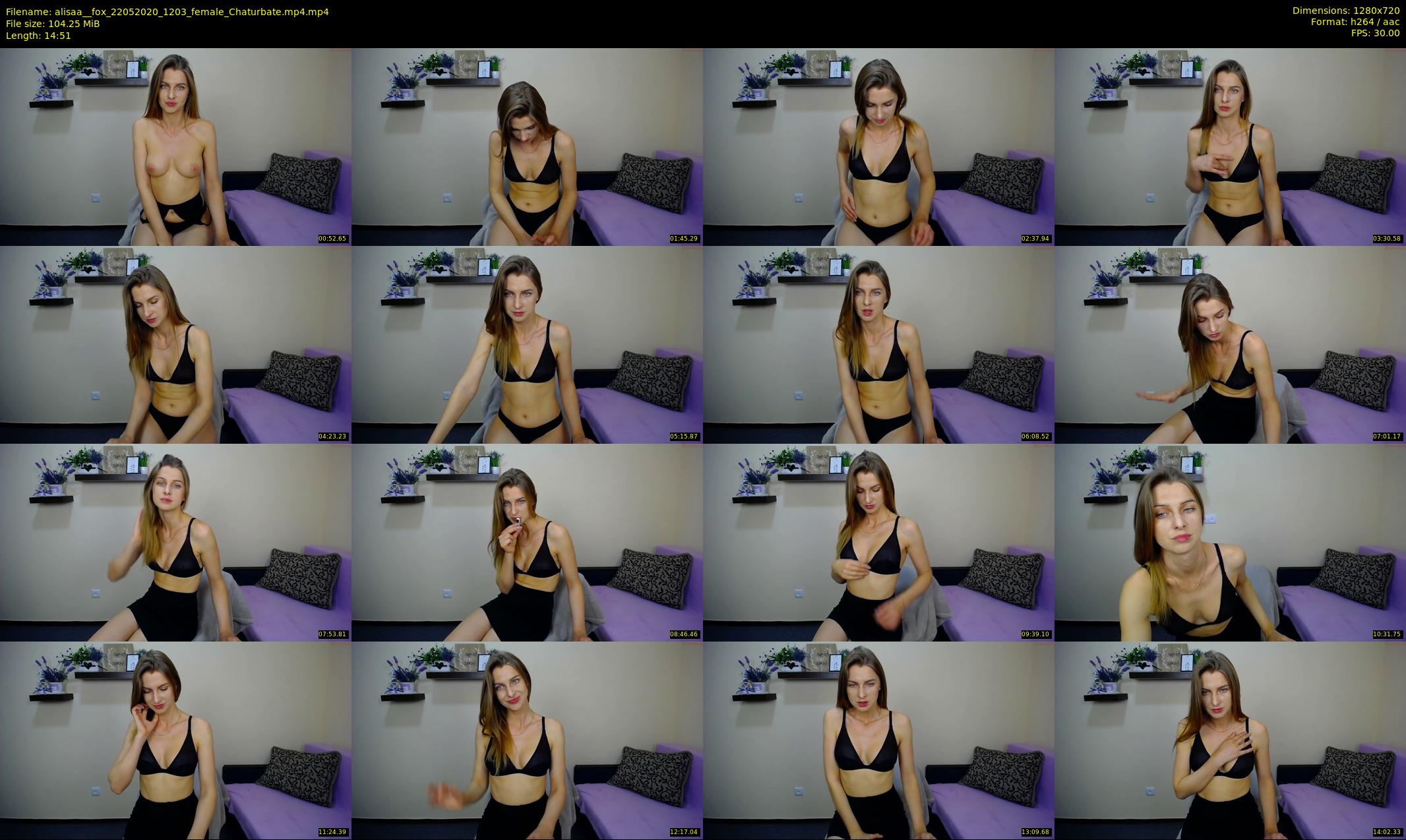 alisaa__fox — 15 minute Chaturbate female cam show recording, 720p, May 22, 2020