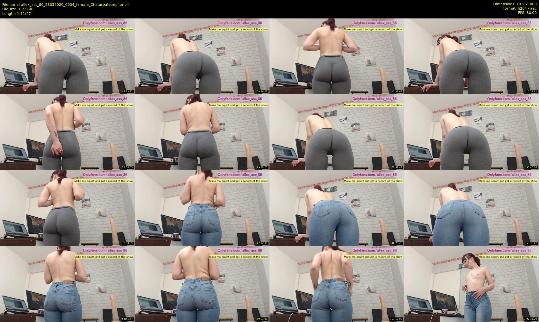 allex_ass_86 — 72 minute Chaturbate female cam show recording, 1080p, May 23, 2020