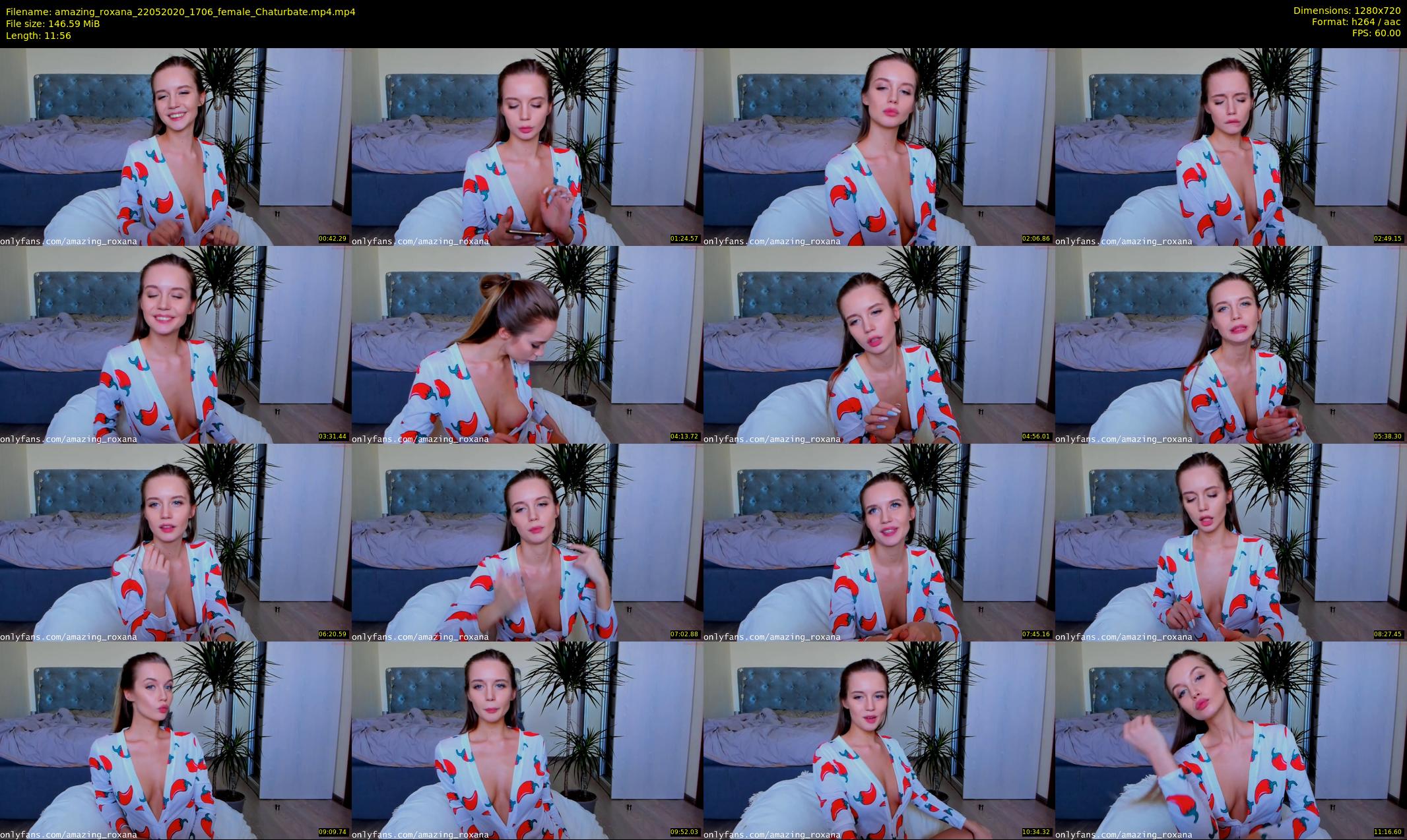 amazing_roxana — 12 minute Chaturbate female cam show recording, 720p, May 22, 2020