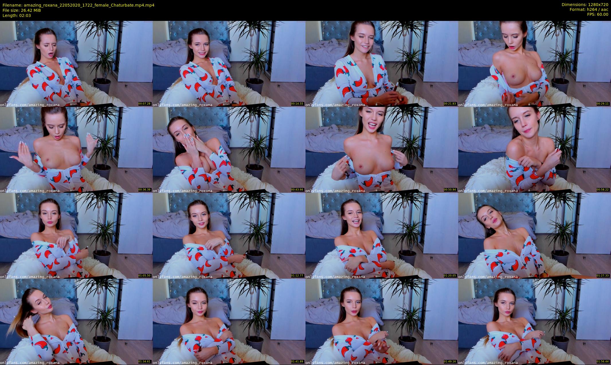 amazing_roxana — 3 minute Chaturbate female cam show recording, 720p, May 22, 2020